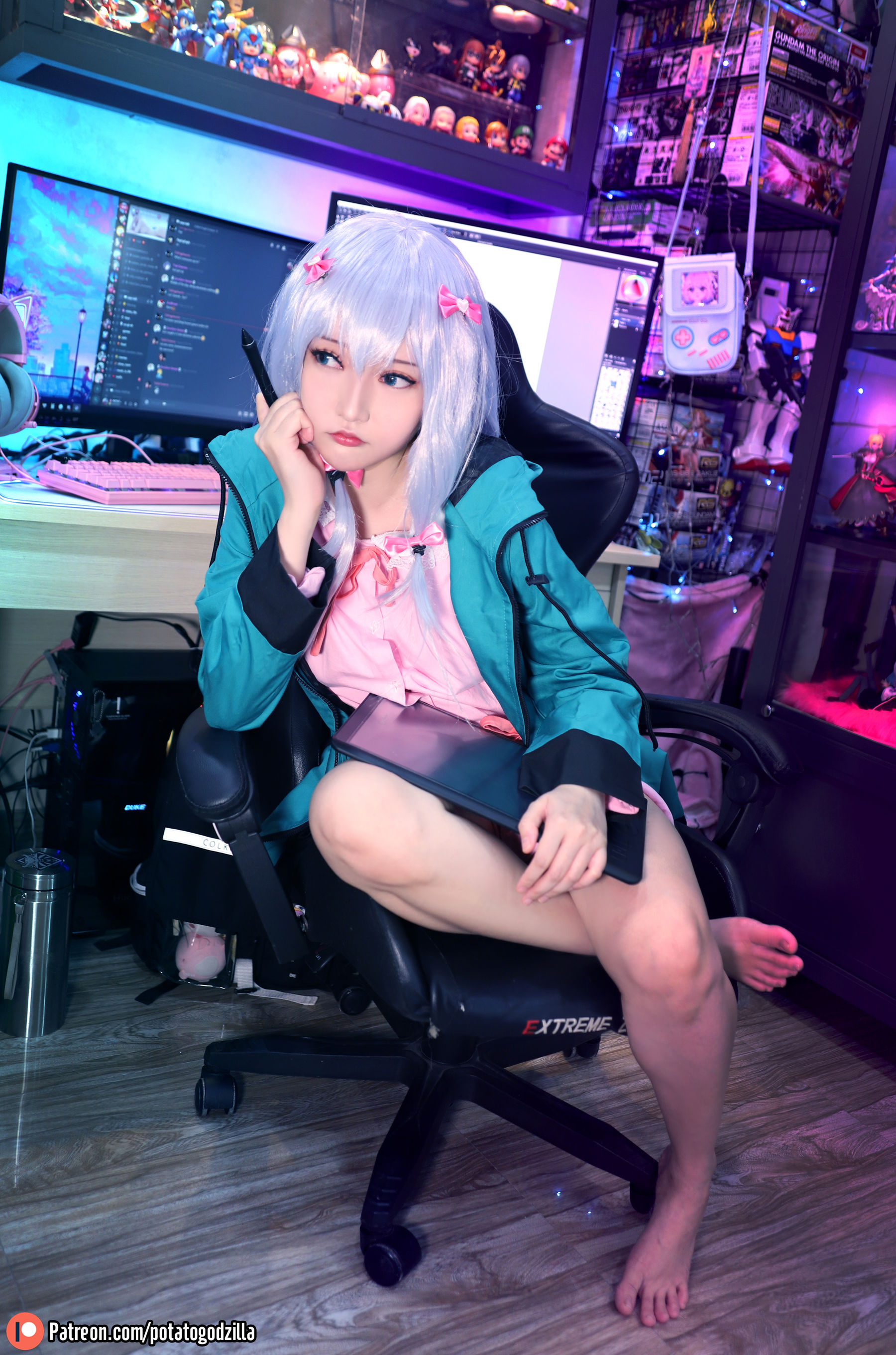 [网红COSER写真] Coser小姐姐Potato Godzilla - Sagiri第2张