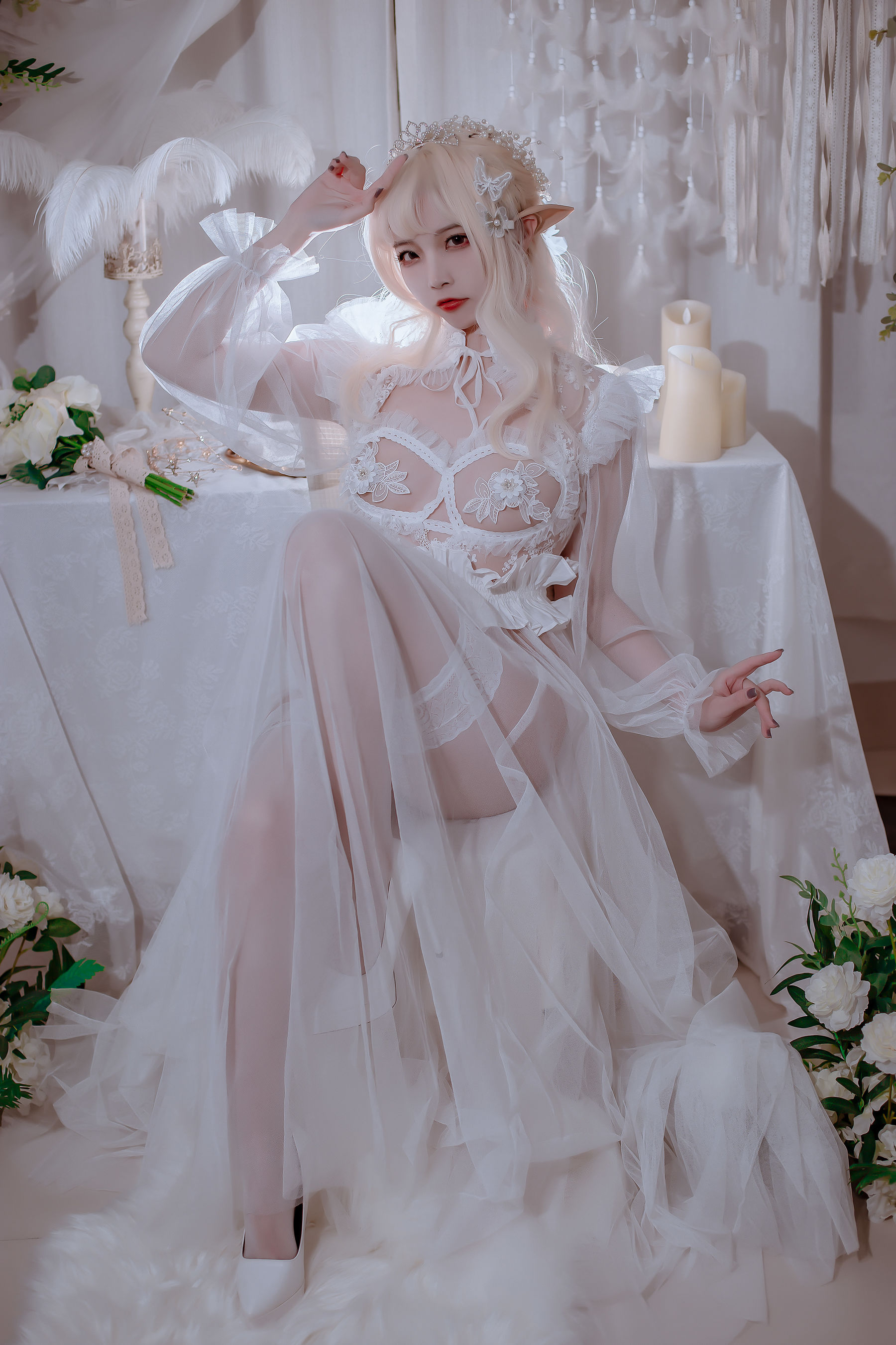 [网红COSER写真] 人气Coser二佐Nisa - 精灵公主第12张