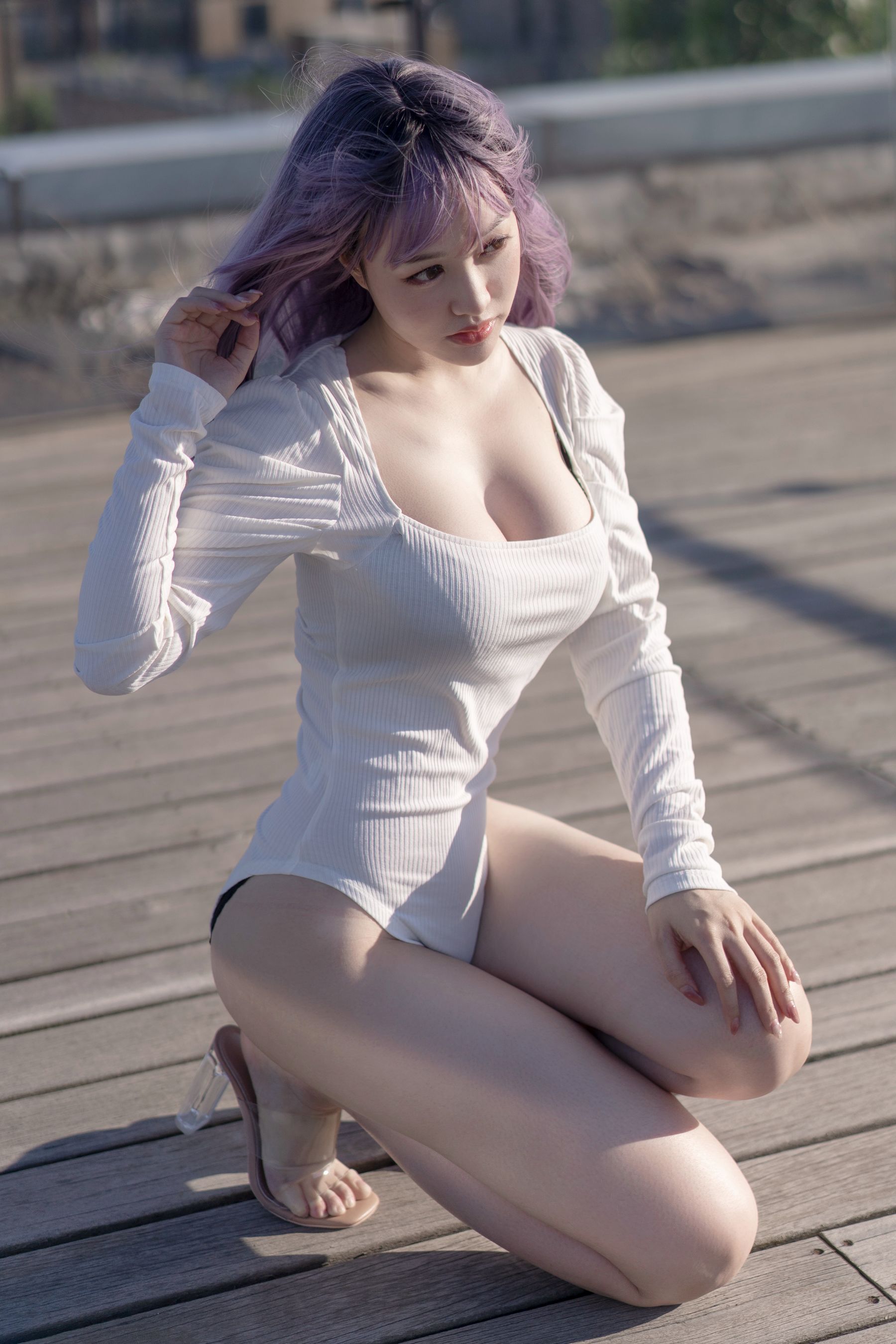 [网红COSER写真] 动漫博主脱尾巴Mizuki - 天台第3张