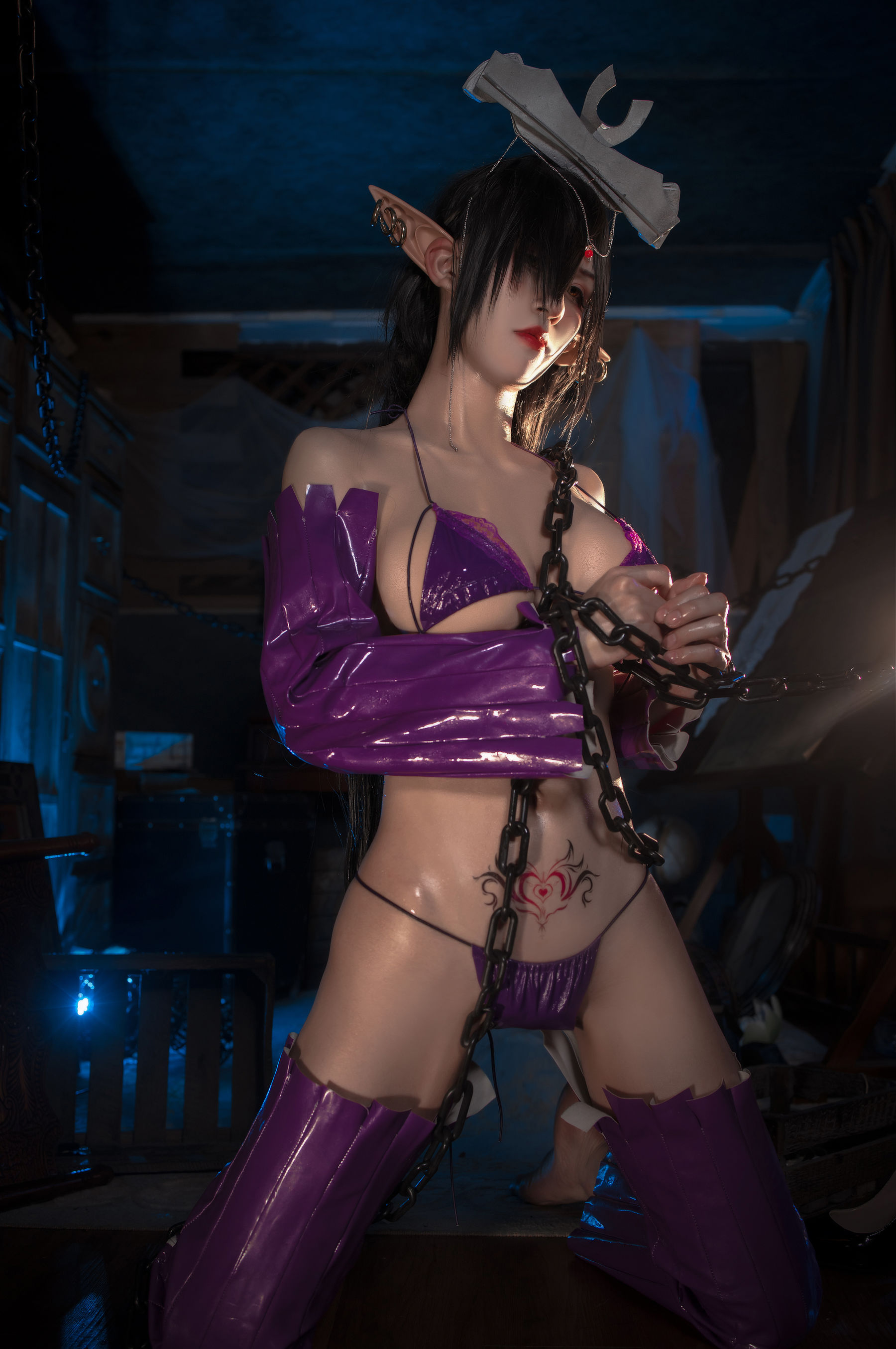 [网红COSER写真] 动漫博主桜满三时 - 黑兽奥利卡同人第7张