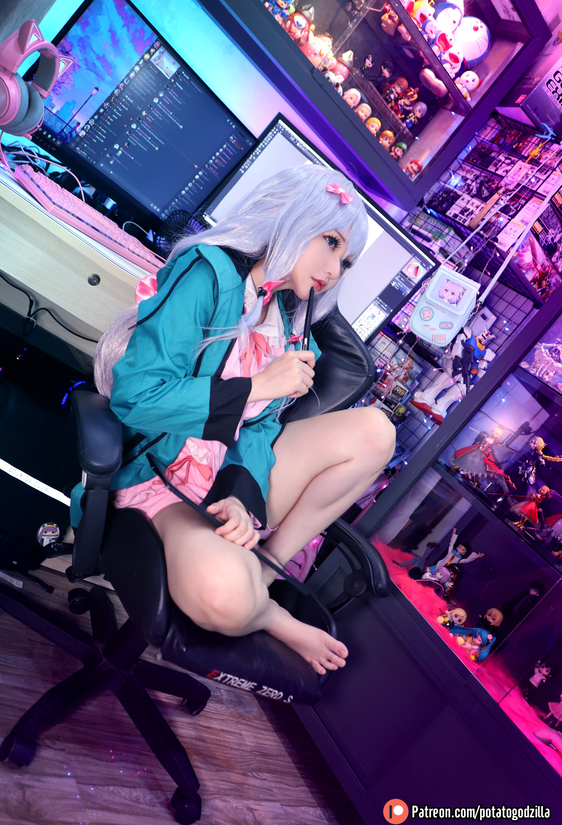 [网红COSER写真] Coser小姐姐Potato Godzilla - Sagiri第4张