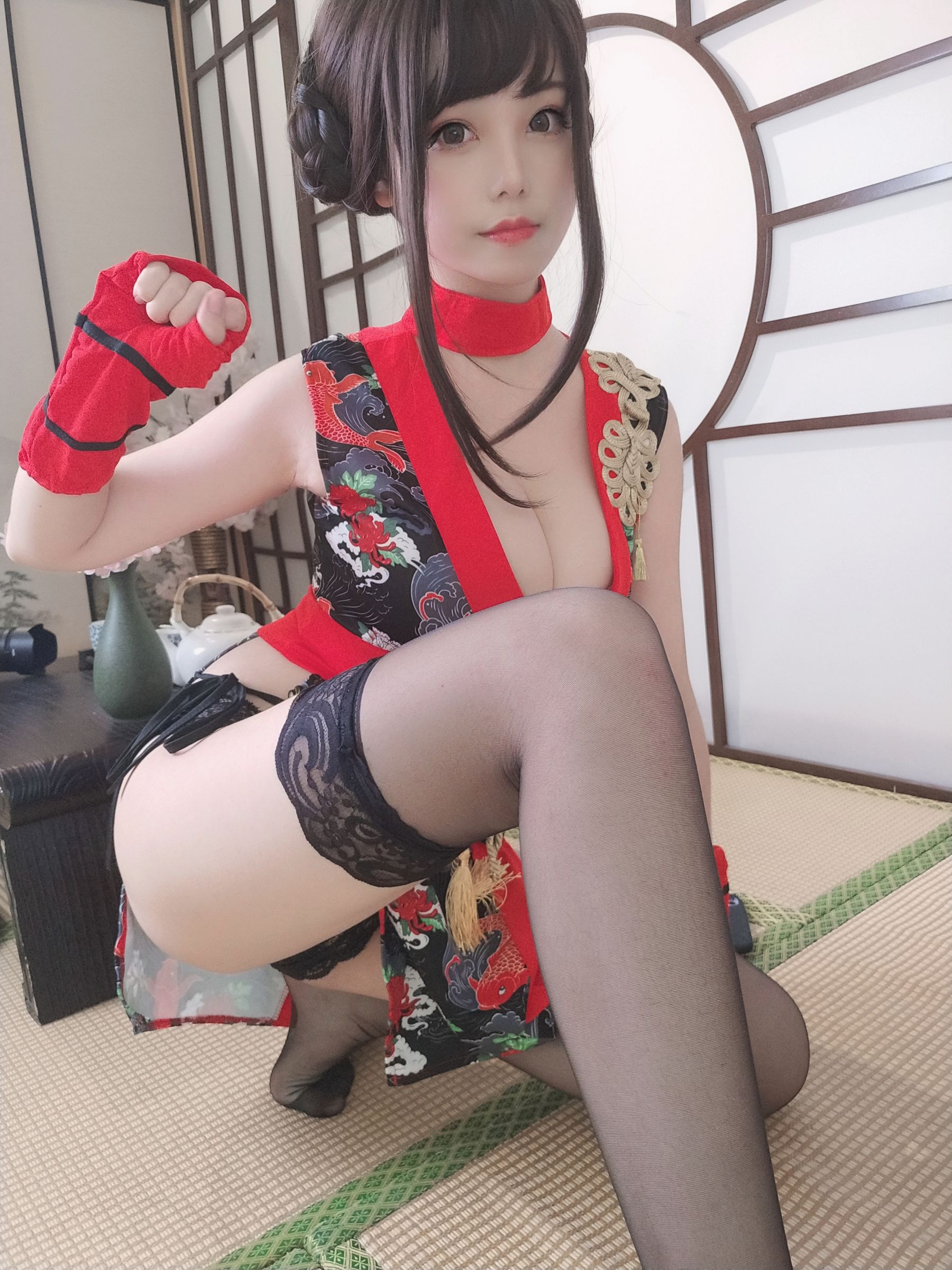 [COS福利] 萌系小姐姐蜜汁猫裘 - 红武士第7张