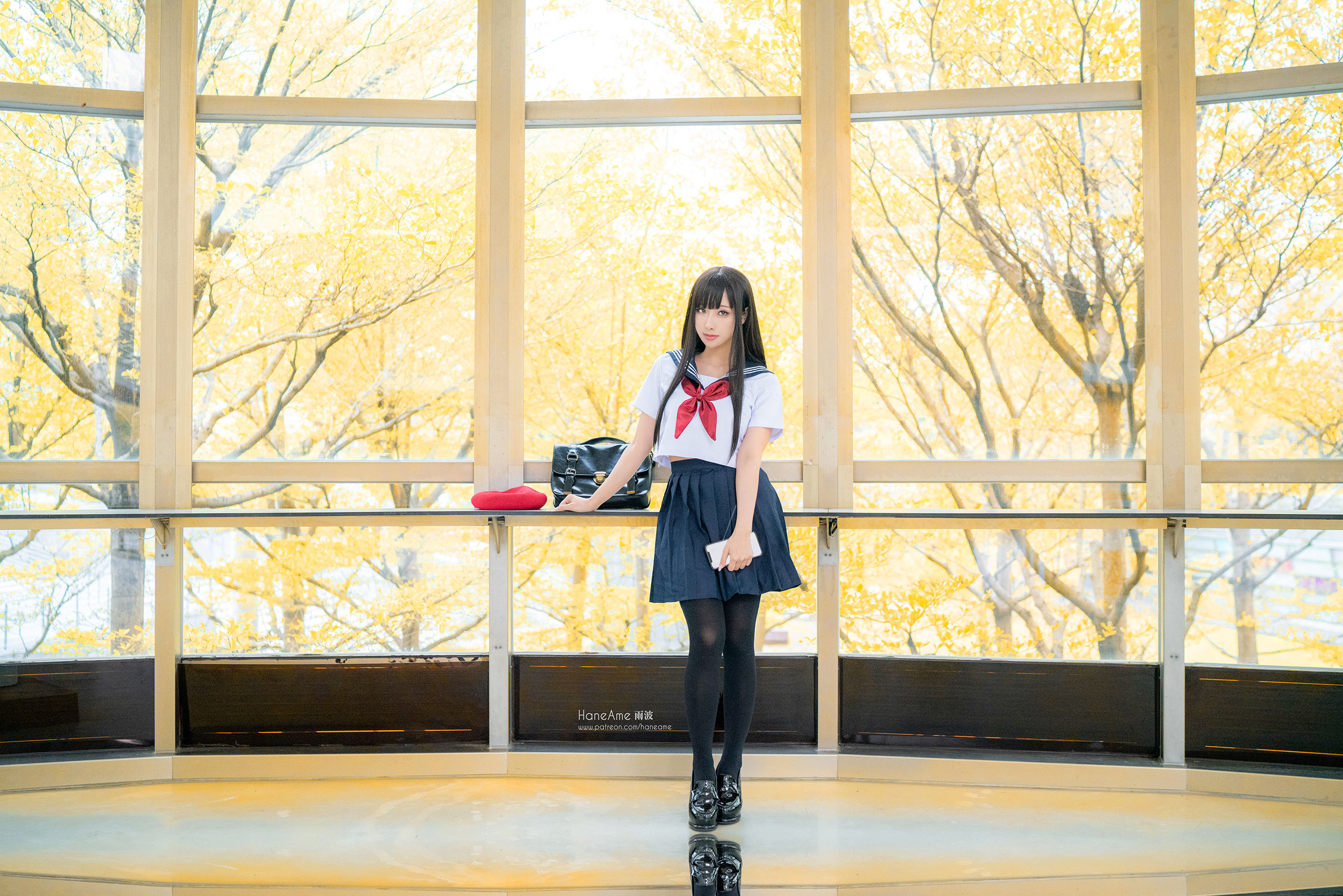 [COS福利] Hane Ame 雨波写真 - JK第1张