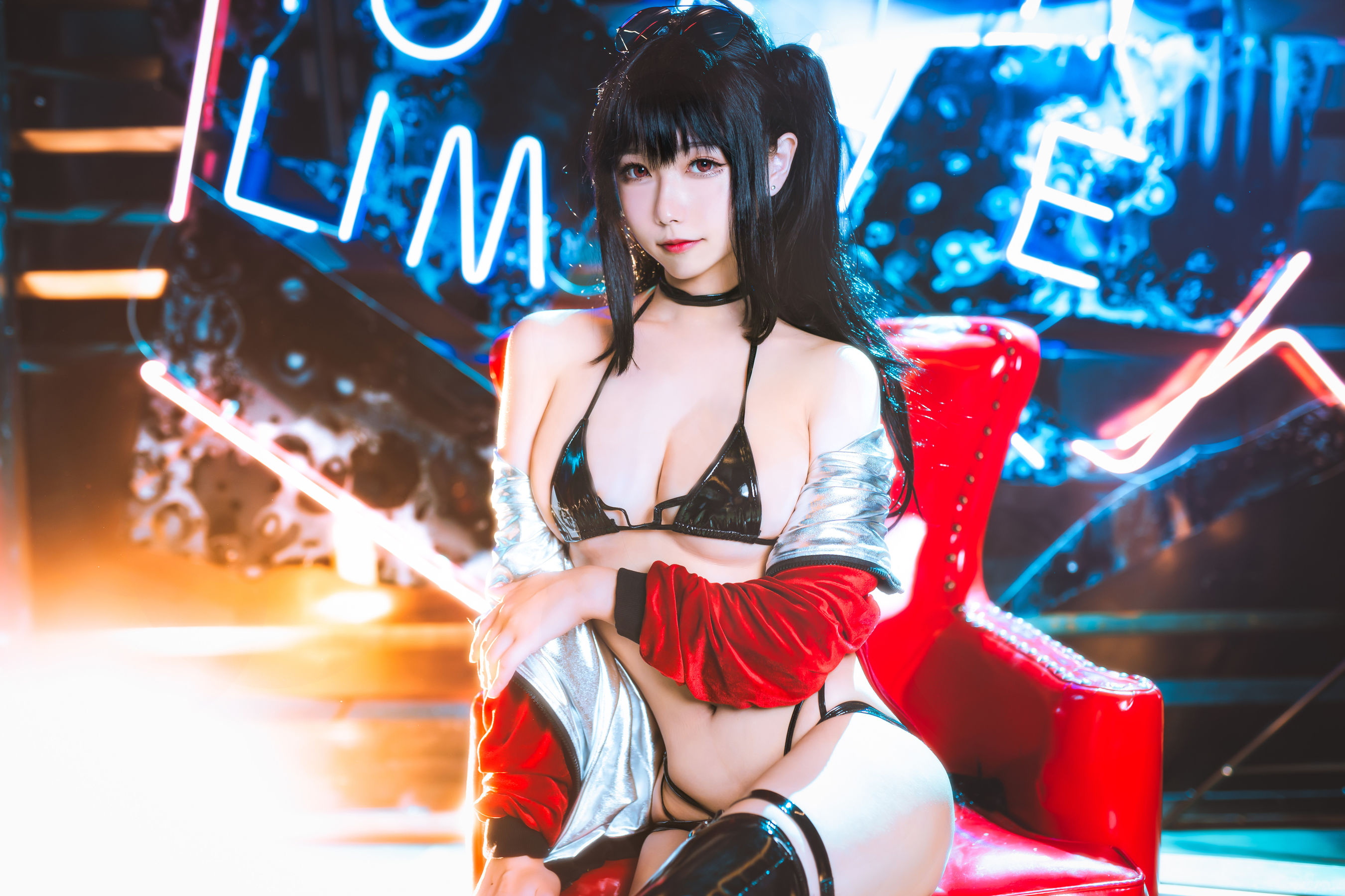 [COS福利] 微博妹子Momoko葵葵 - 大凤之赛车第1张