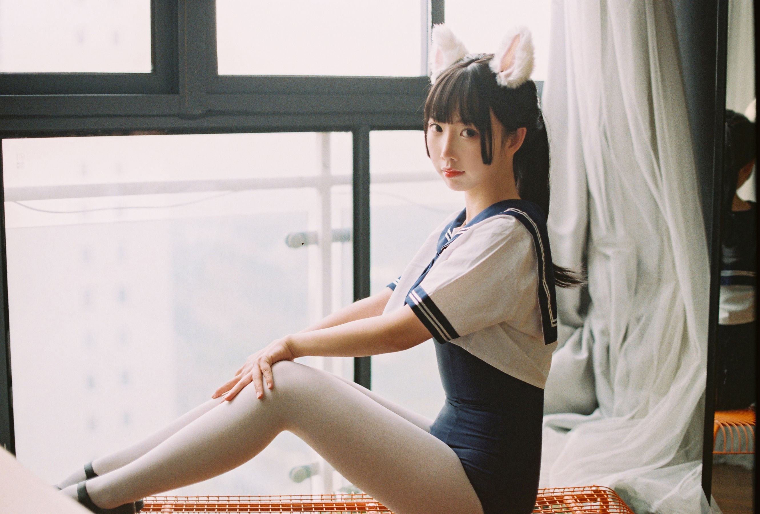 [COS福利] 可爱人气Coser面饼仙儿 - 水手服 死库水第13张