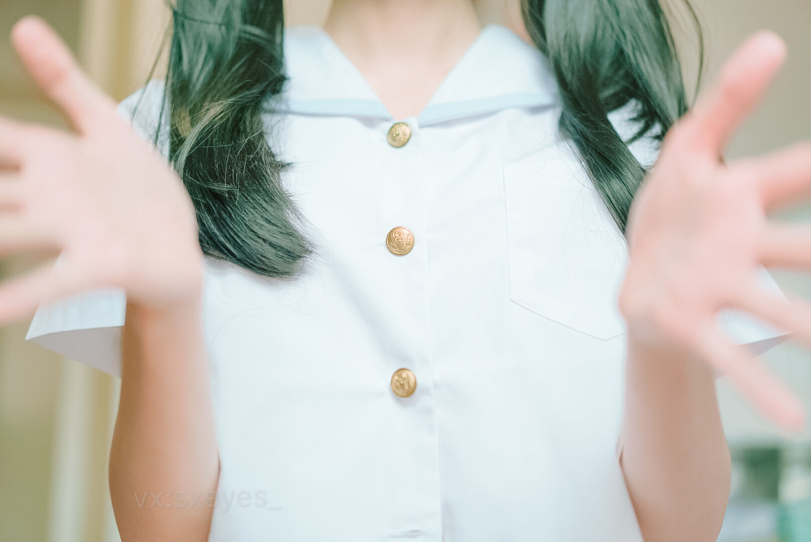 [COS福利] 萌妹子眼酱大魔王w - JK少女第5张