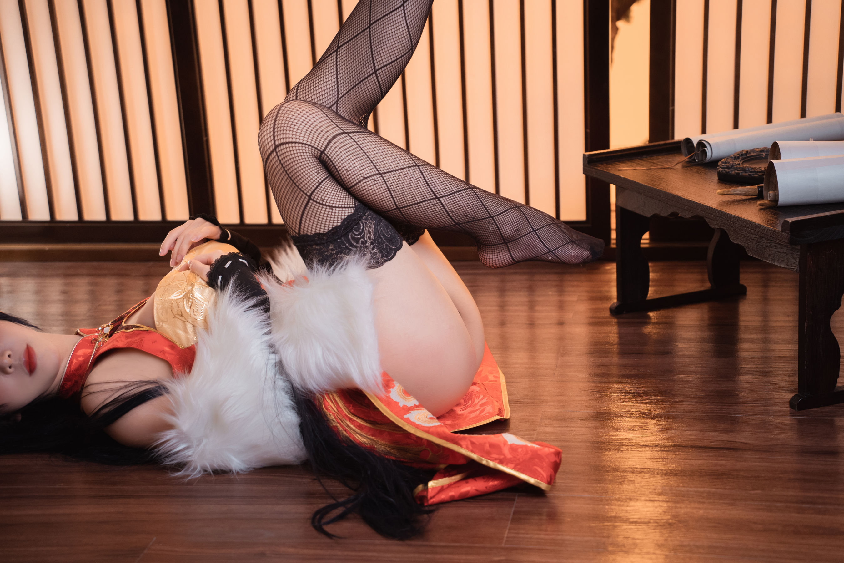 [COS福利] 可爱人气Coser面饼仙儿 - 大凤旗袍第8张