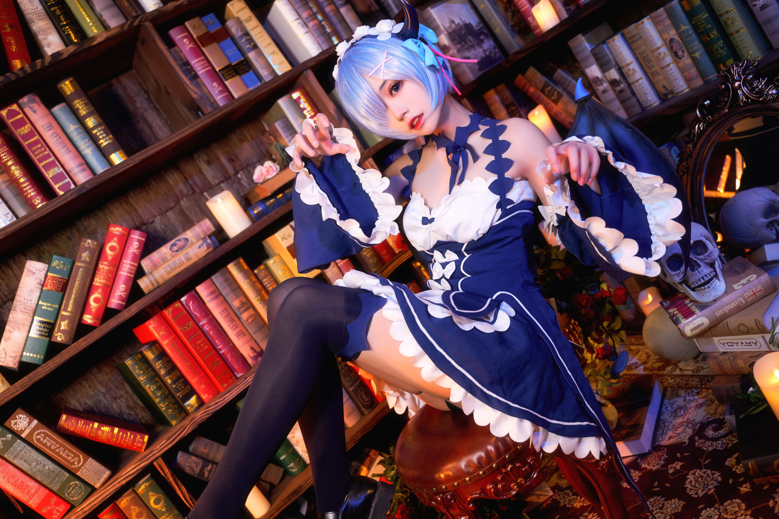 [COS福利] 猫君君MaoJun - 雷姆小恶魔第7张