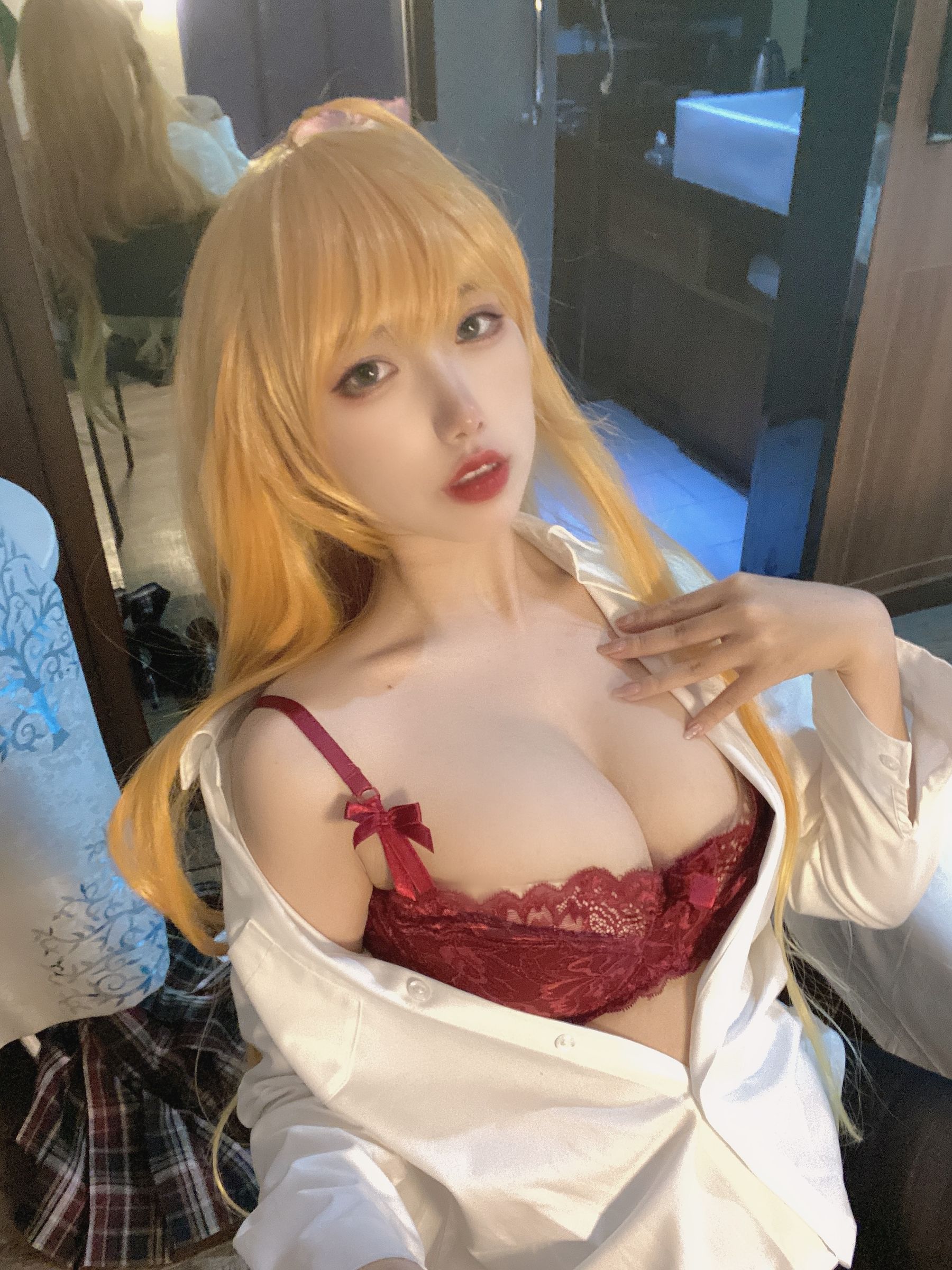 [COS福利] 芋圆侑子SJ_ - 金毛不良jk第13张