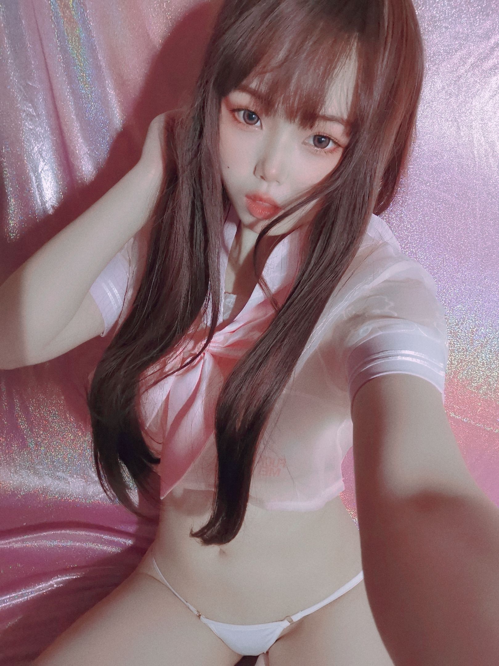 [COS福利] 七月喵子 - 粉嫩水手服第8张