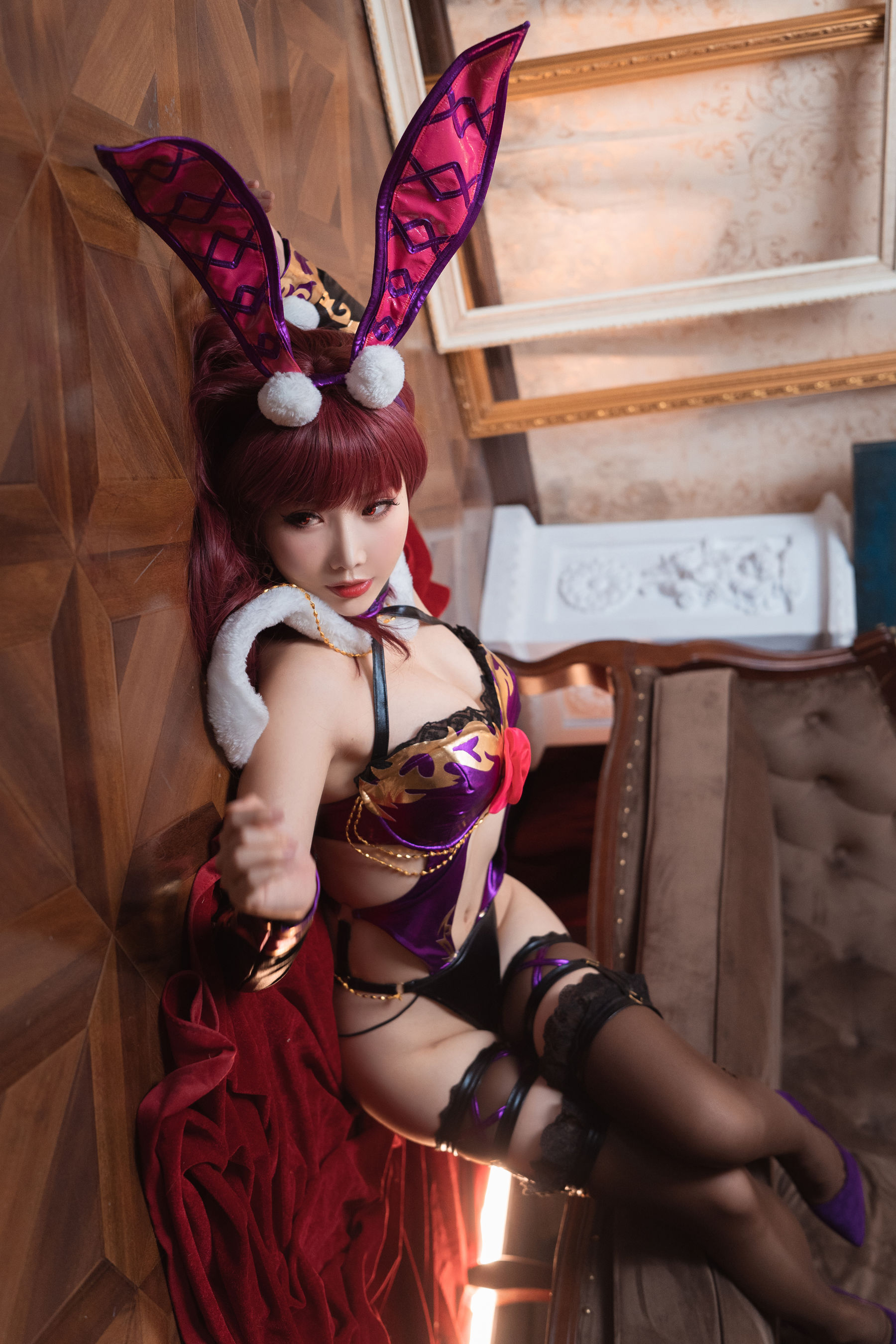 [COS福利] 可爱人气Coser面饼仙儿 - 斯卡哈兔女郎第8张