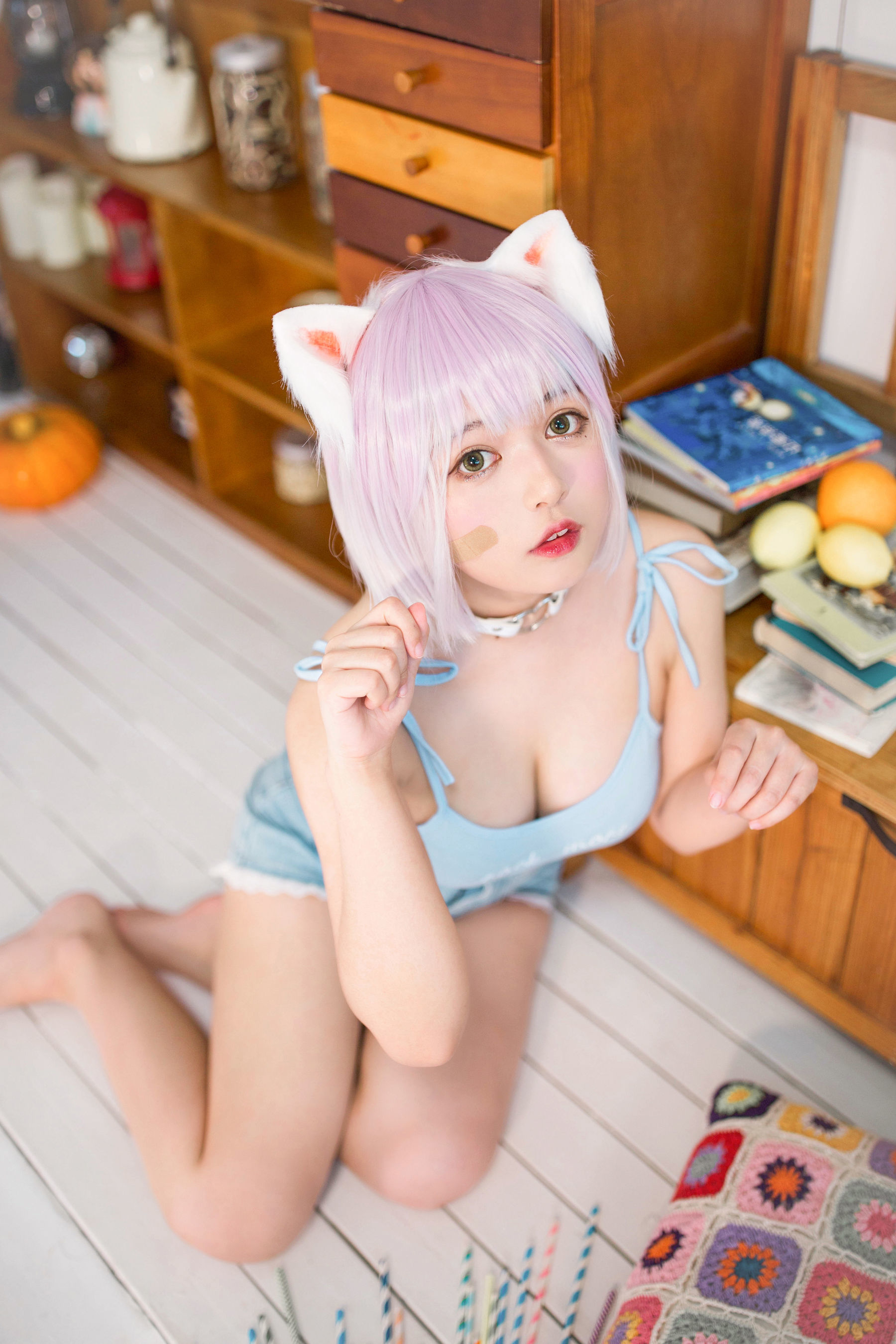 [网红COSER] 大眼萌妹黑猫猫OvO - 养猫小课堂第12张