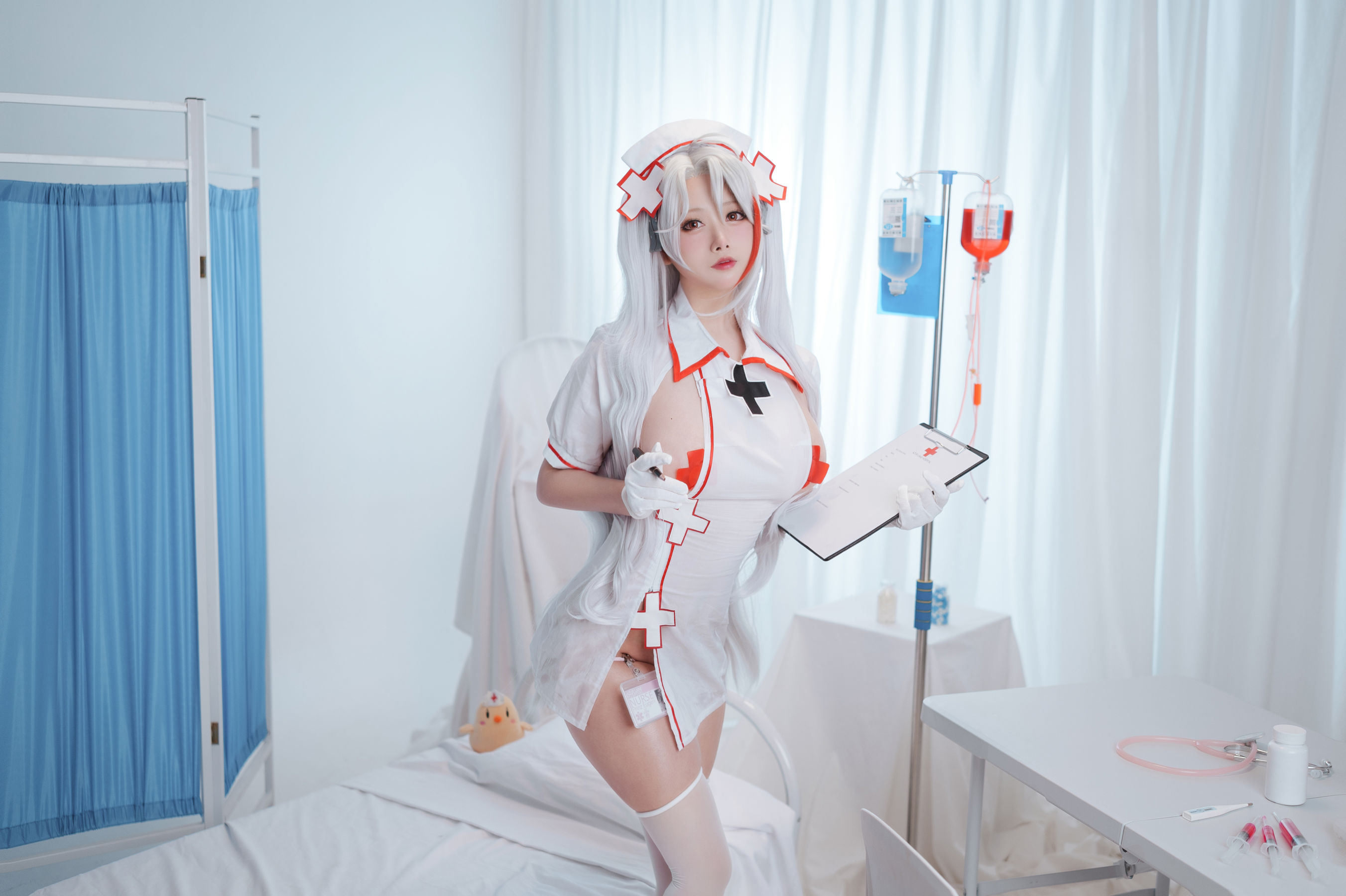 [福利COS] 高颜值coser念念_D - 欧根护士第6张