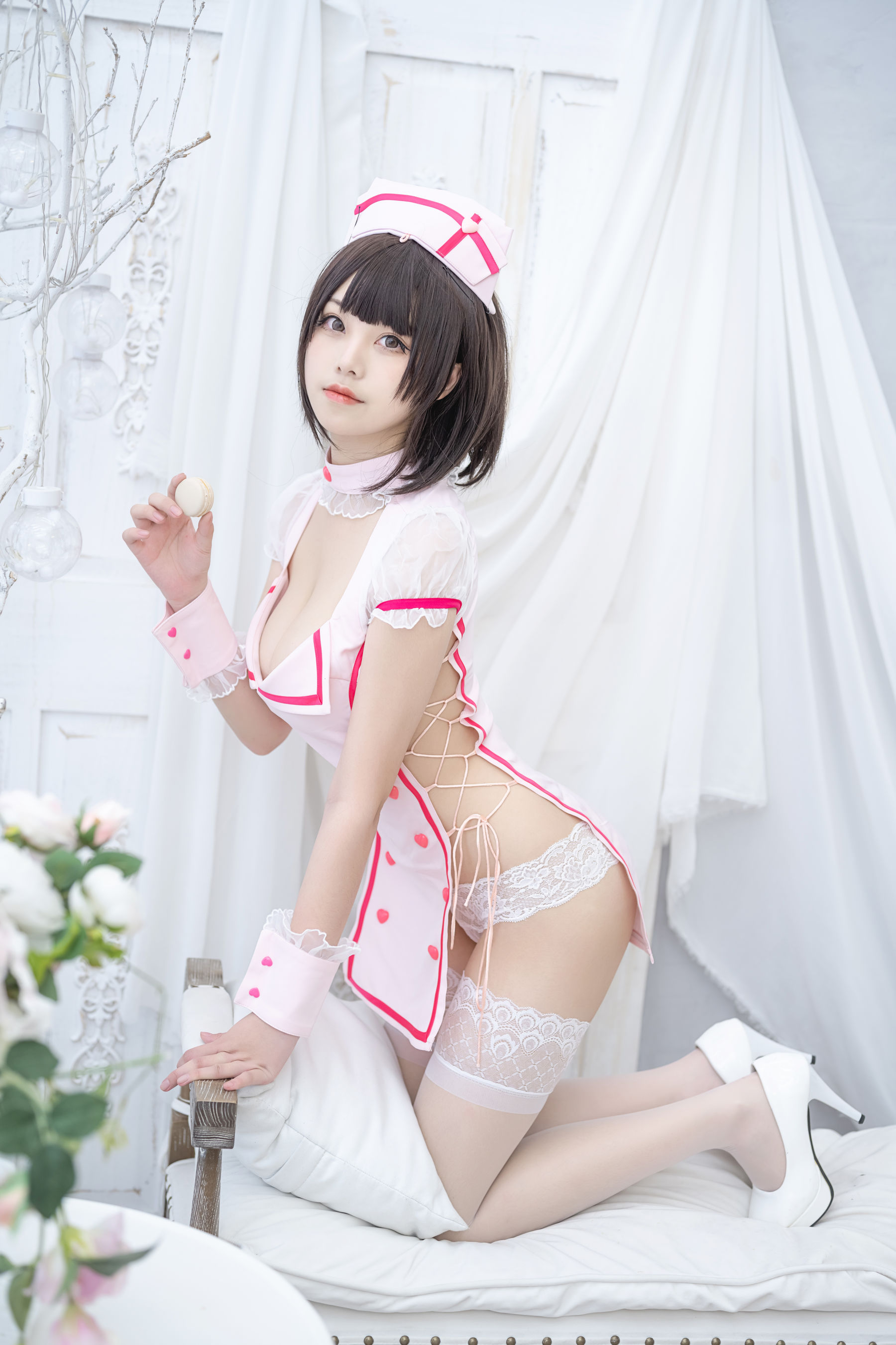 [福利COS] 萌系小姐姐蜜汁猫裘 - 小护士第22张