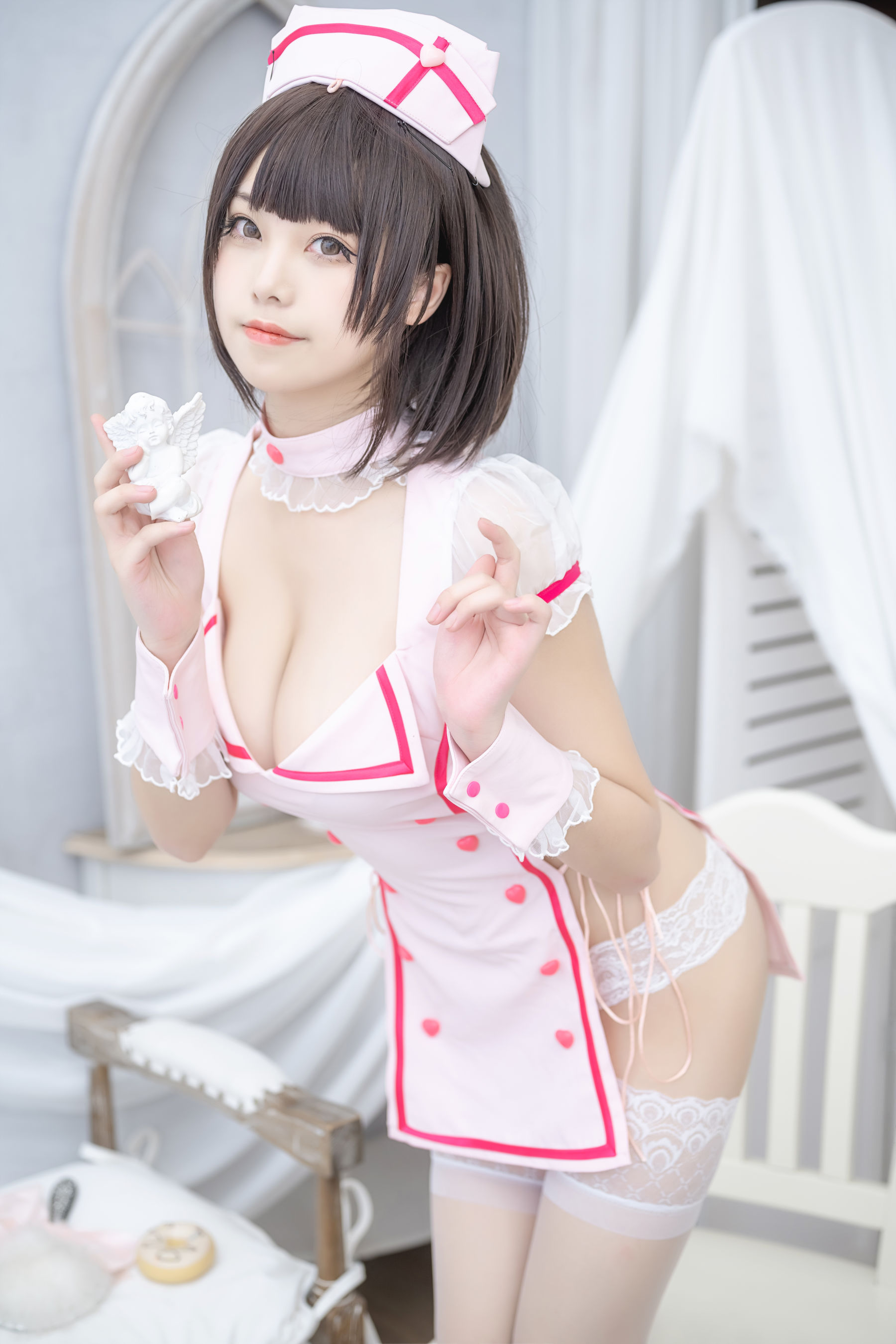 [福利COS] 萌系小姐姐蜜汁猫裘 - 小护士第10张
