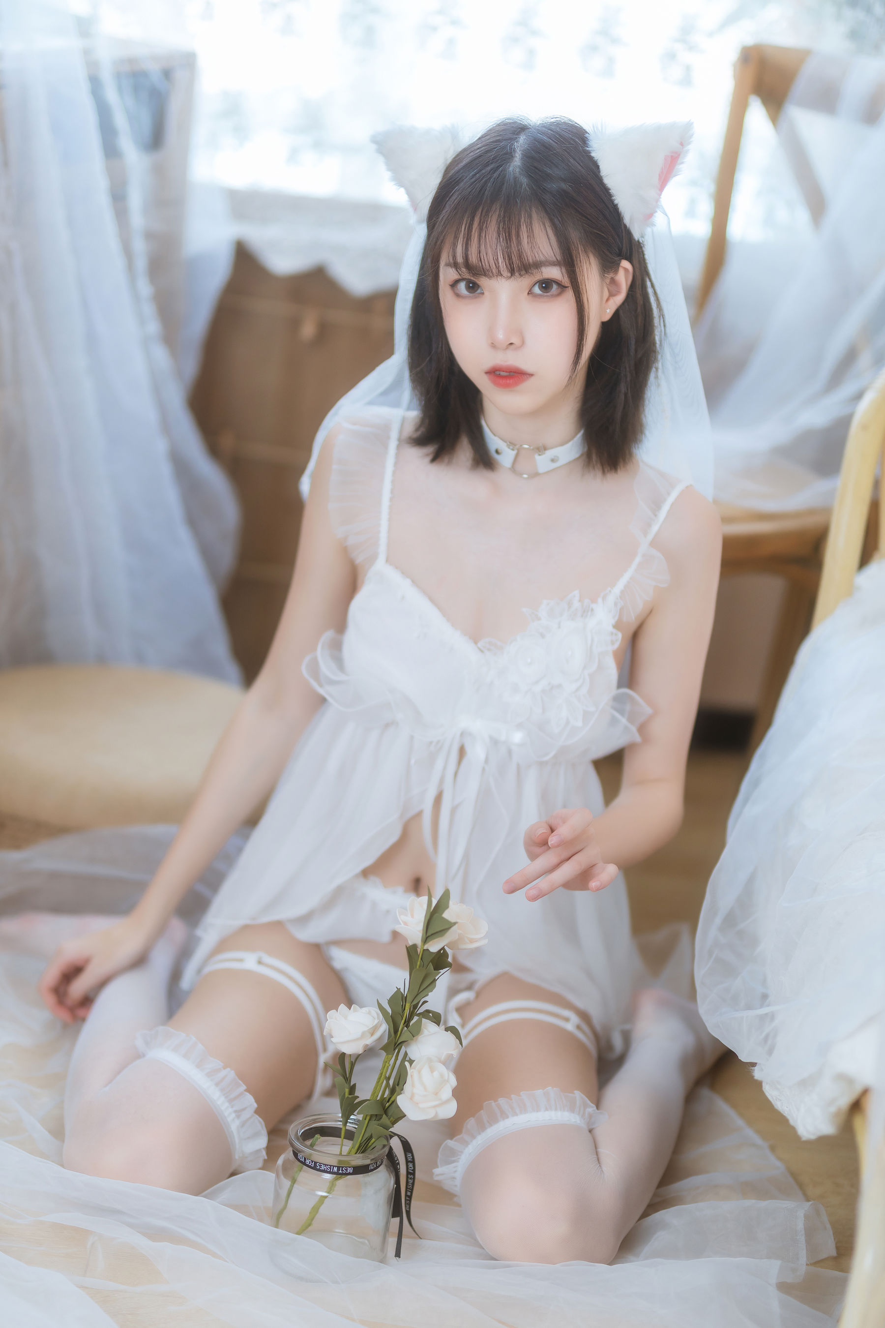 [福利COS] 许岚 - 少女白色裙第10张