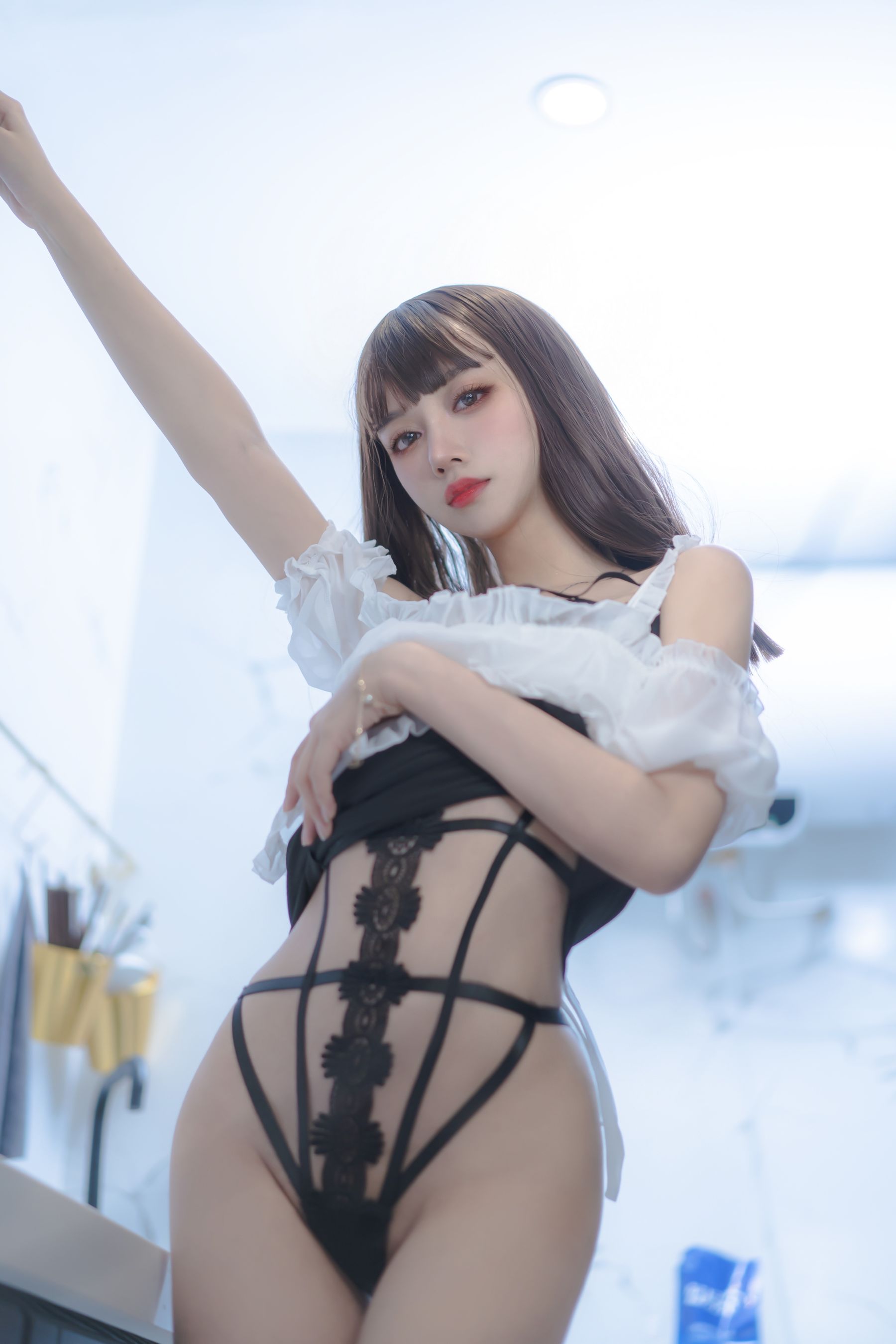 [福利COS] 斗鱼米线线sama写真 - 女仆使用手册第17张