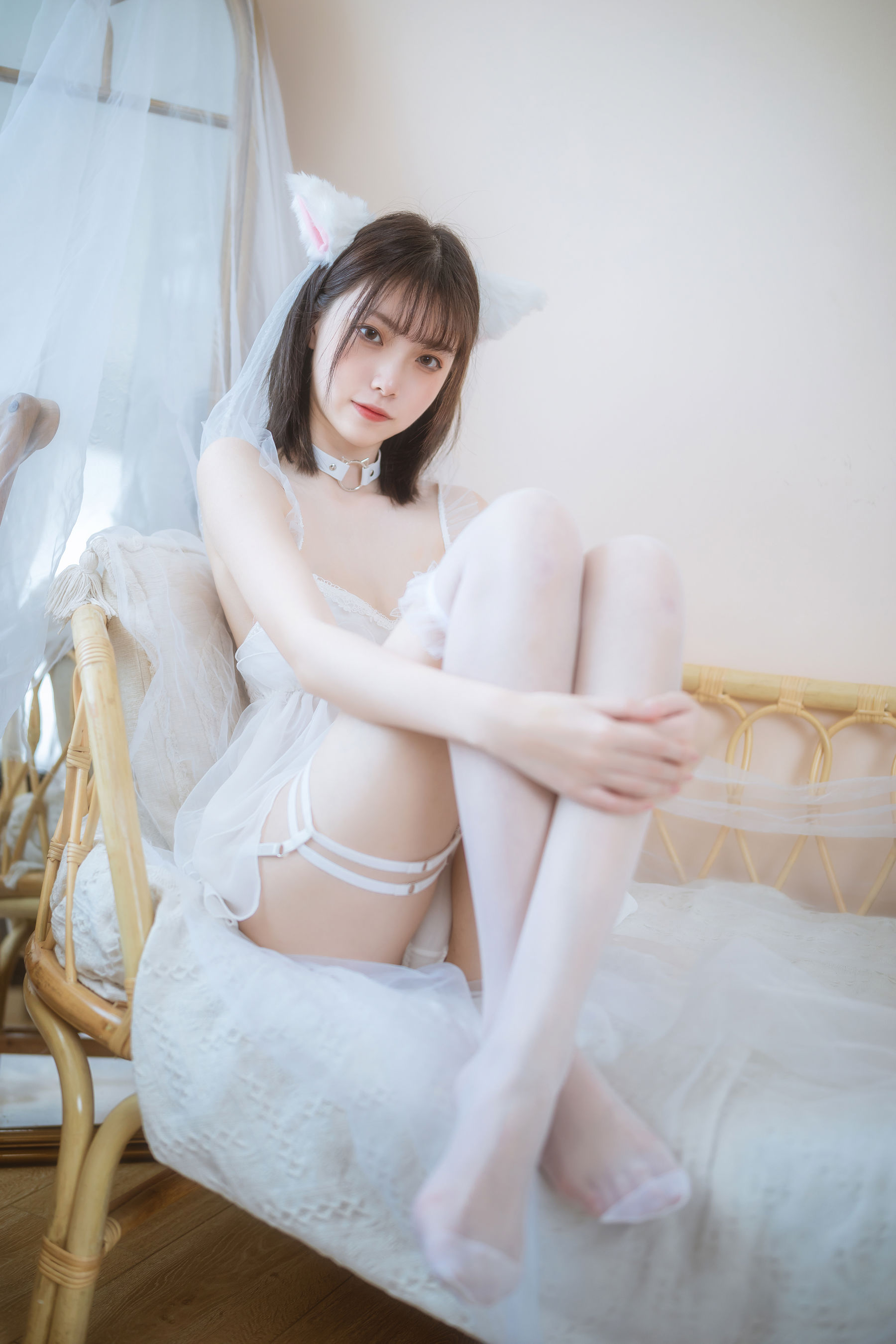 [福利COS] 许岚 - 少女白色裙第11张