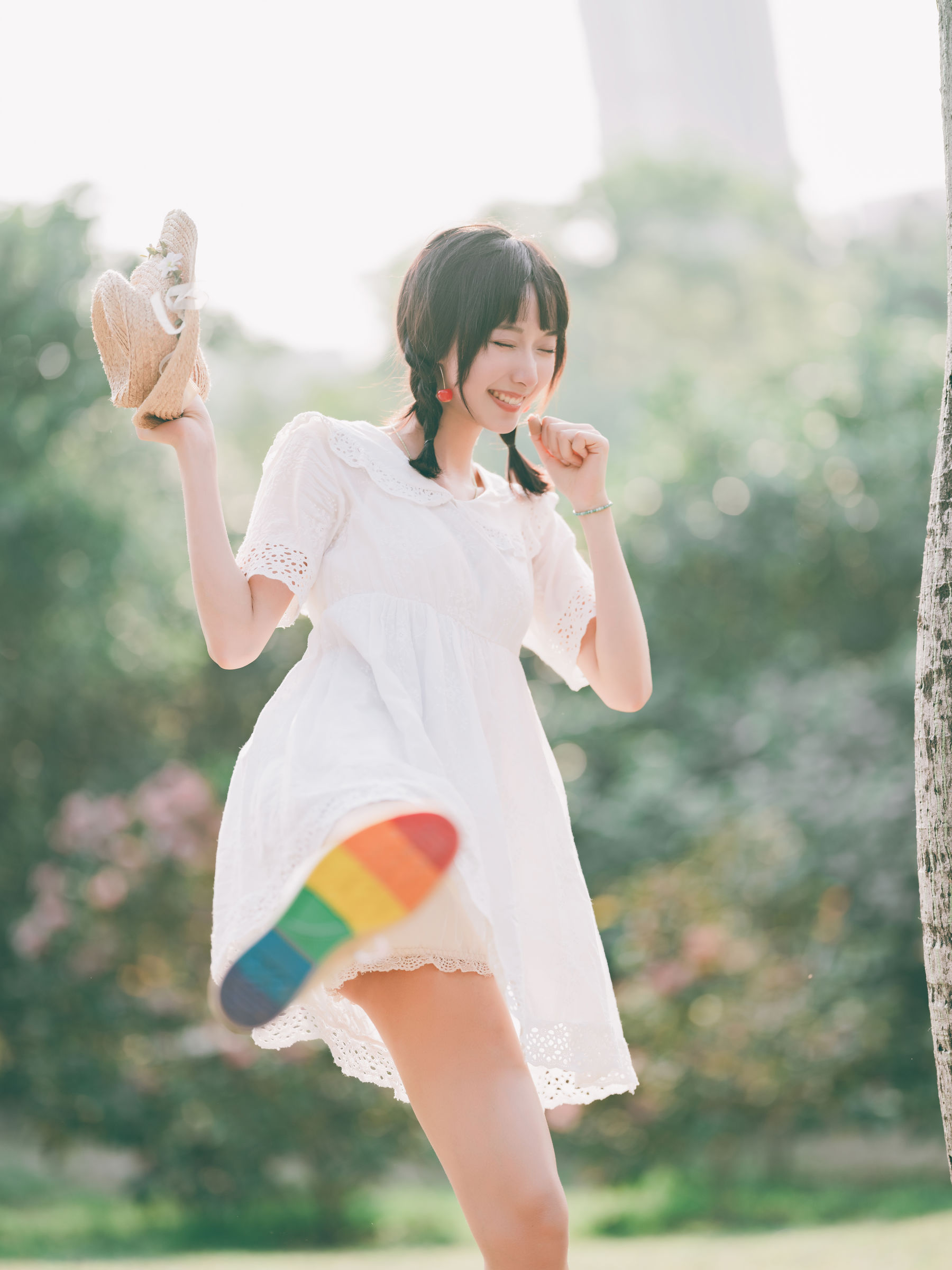 [福利COS] 萌系小姐姐木绵绵OwO - 夏日彩虹第9张