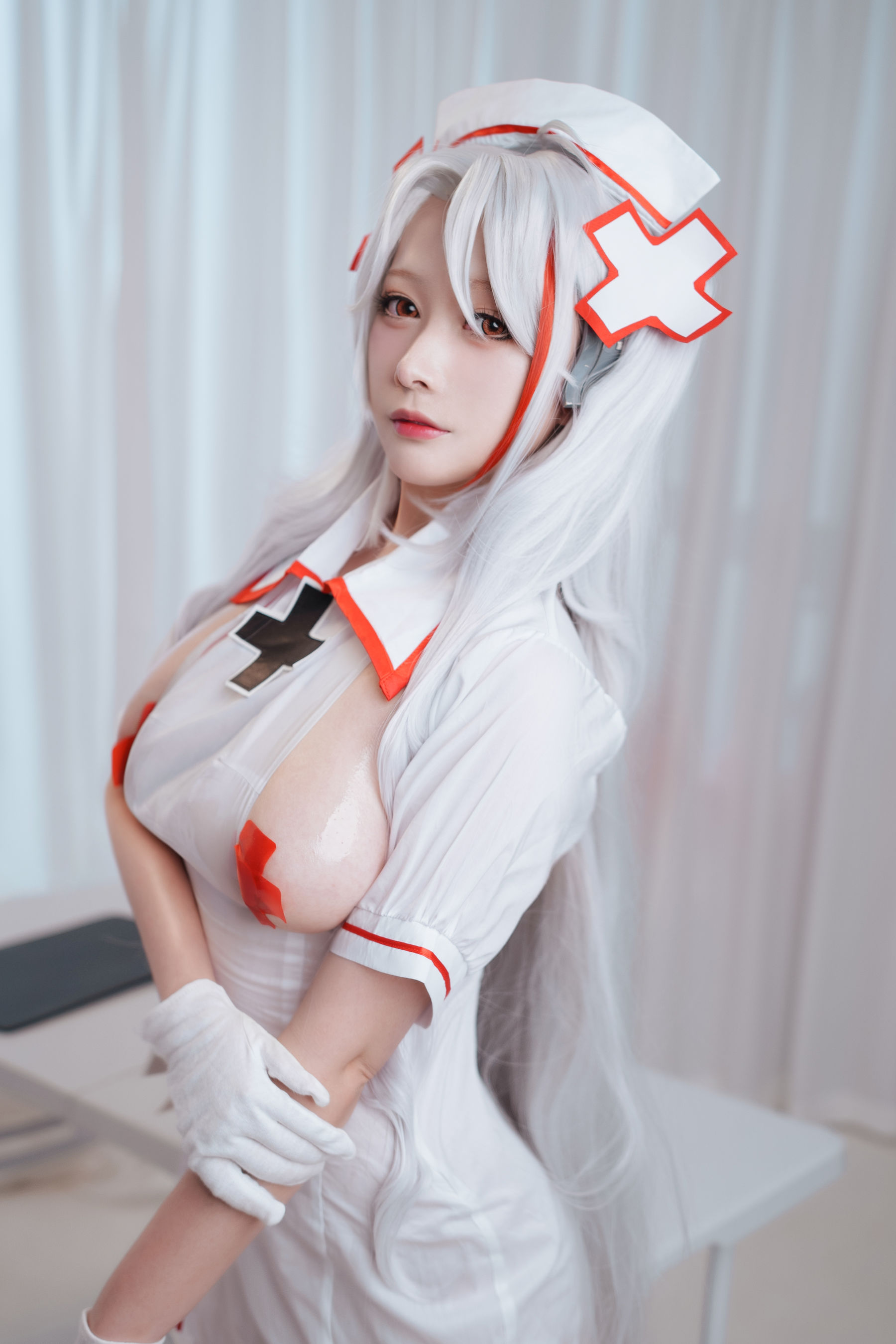 [福利COS] 高颜值coser念念_D - 欧根护士第10张