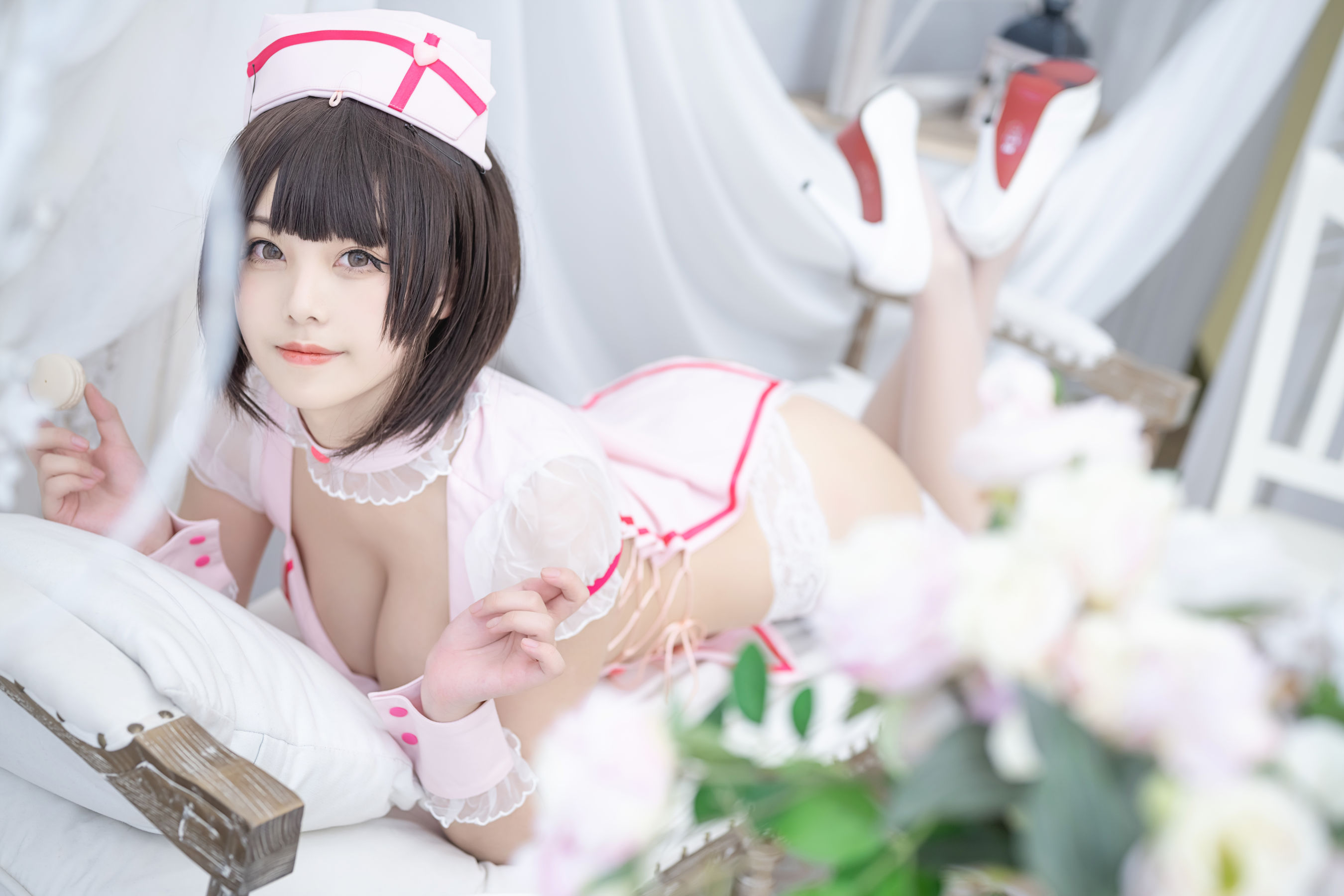 [福利COS] 萌系小姐姐蜜汁猫裘 - 小护士第20张
