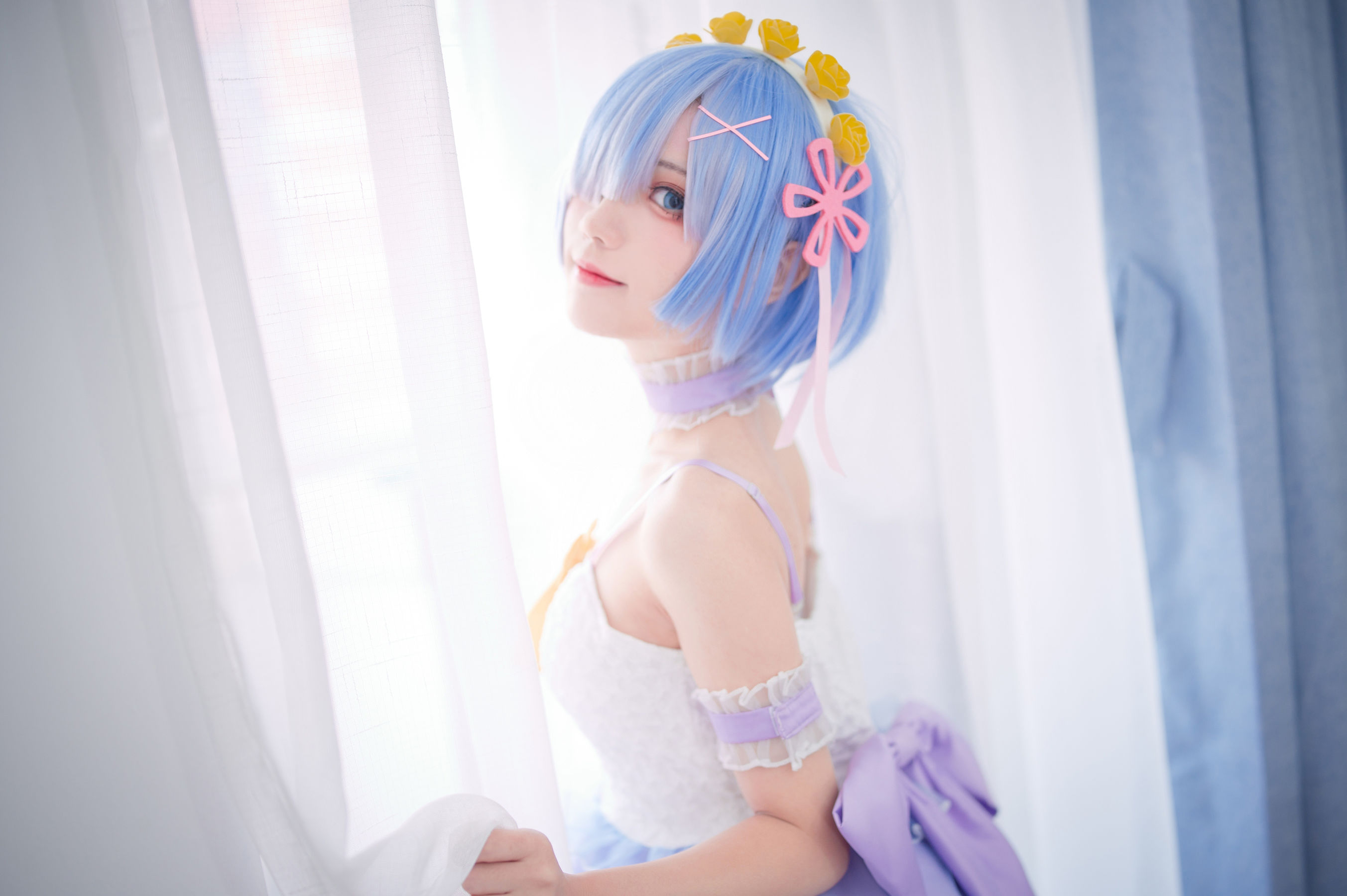 [福利COS] 花柒Hana - 天使蕾姆第6张
