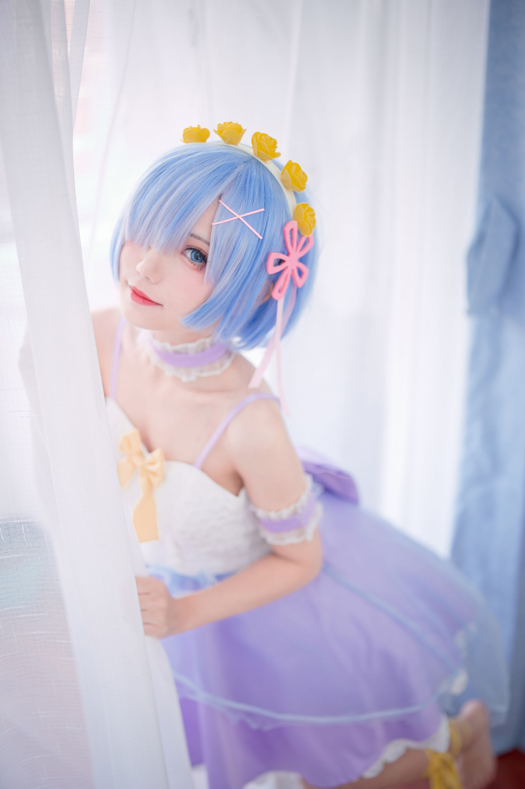 [福利COS] 花柒Hana - 天使蕾姆第5张