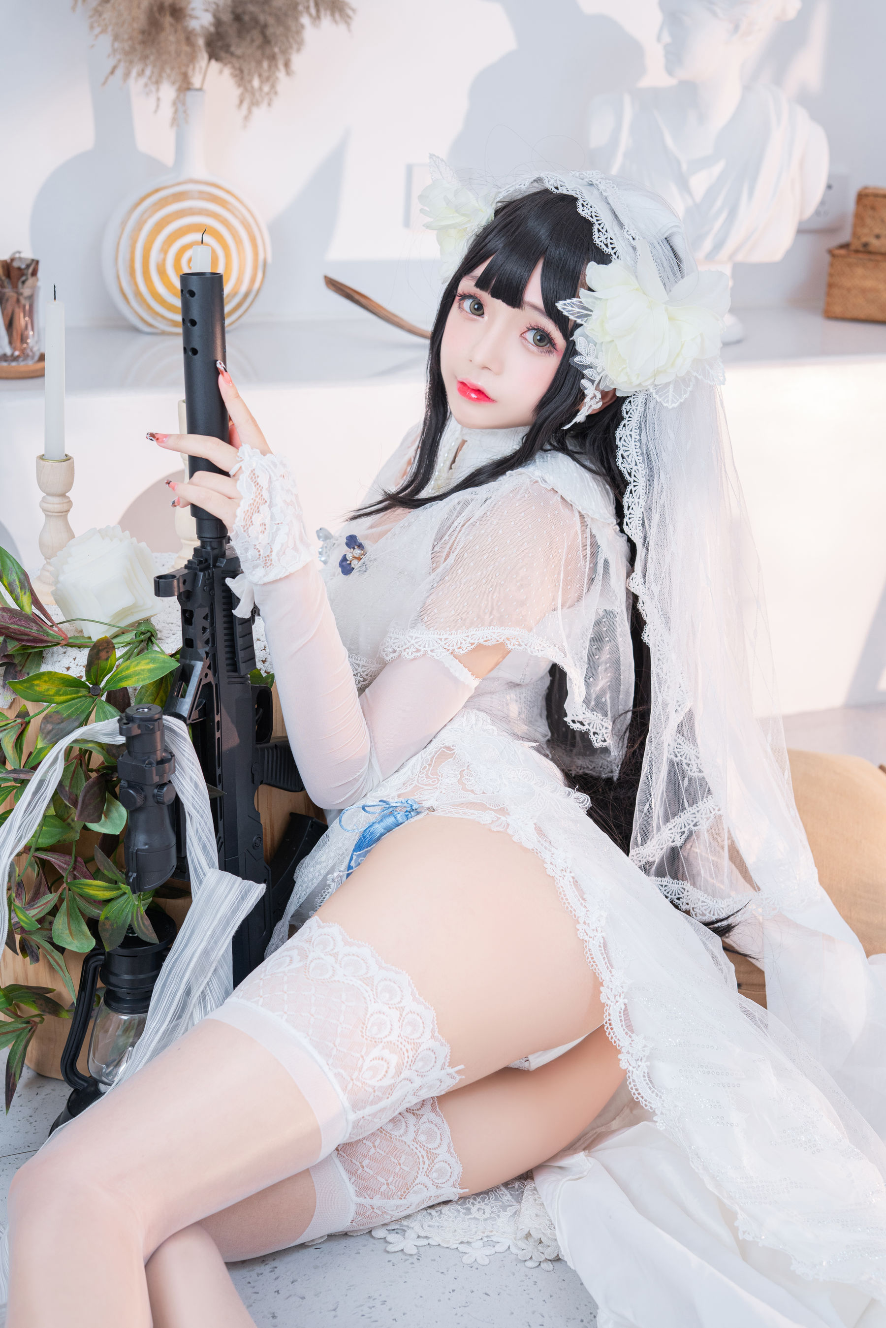 [福利COS] Cosplay日奈娇 - 95式婚纱第1张
