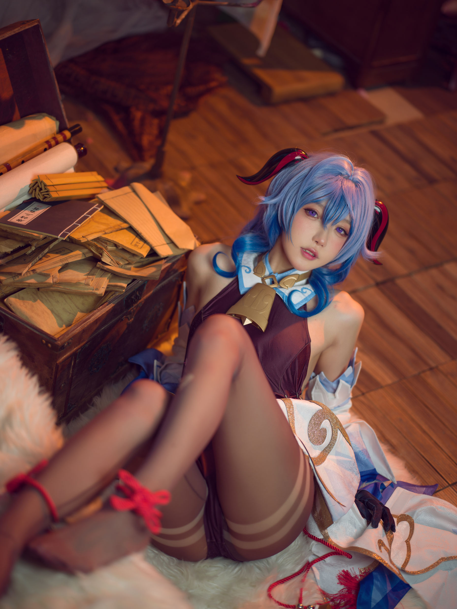 [福利COS] 动漫博主阿包也是兔娘 - 舰长 原神甘雨第10张