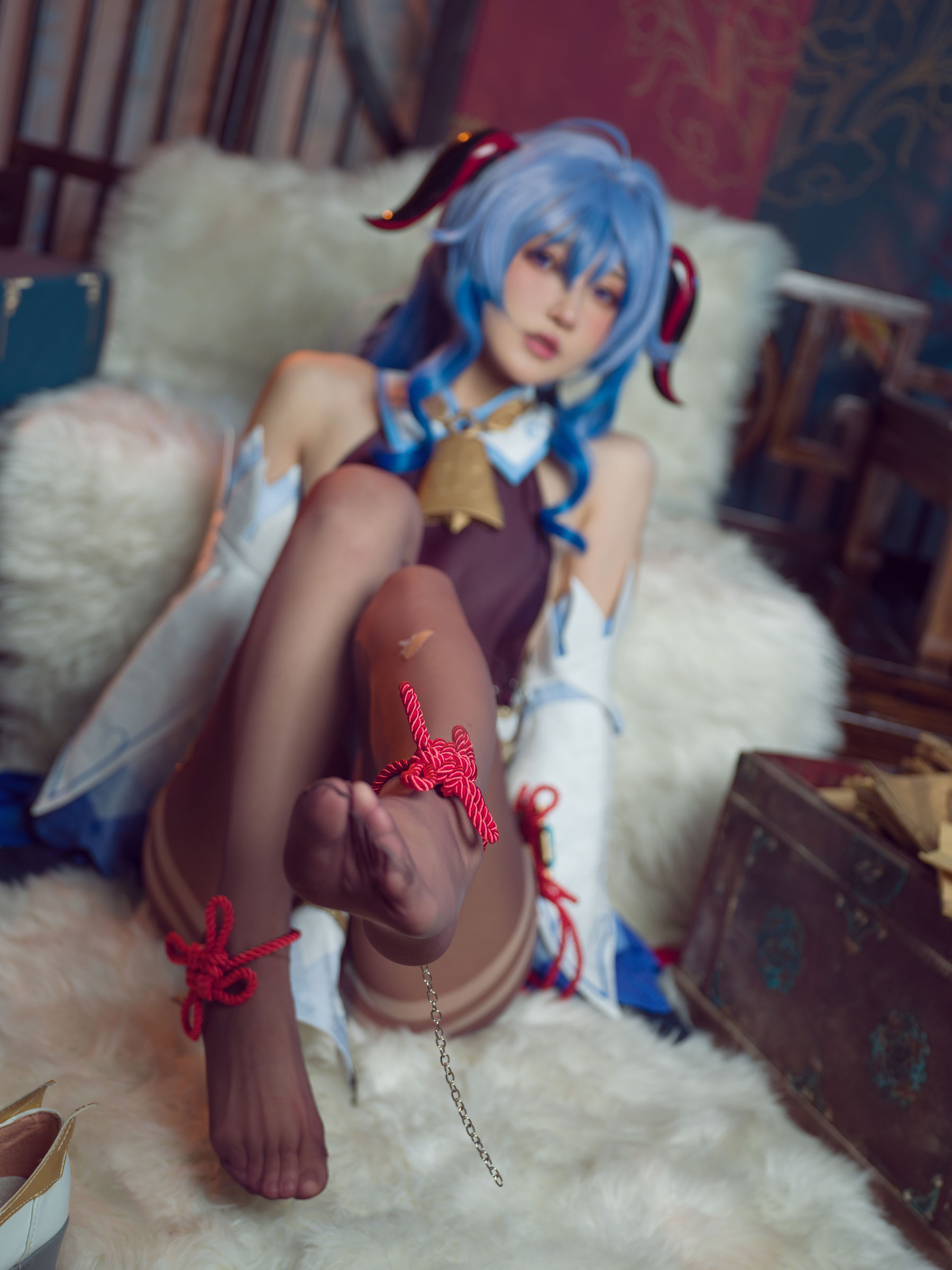 [福利COS] 动漫博主阿包也是兔娘 - 舰长 原神甘雨第5张