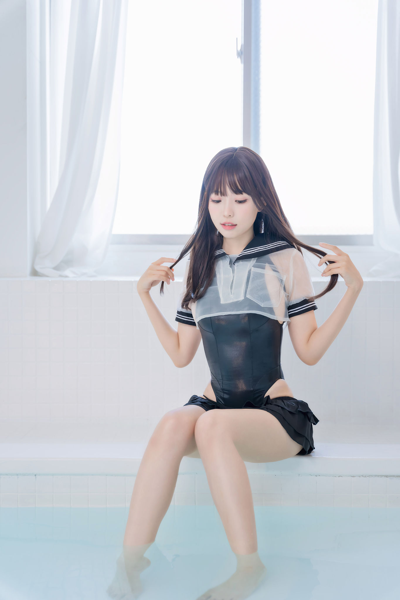 [福利COS] Ely_eee(ElyEE子) - Racing Swimsuit 競泳水手服第11张