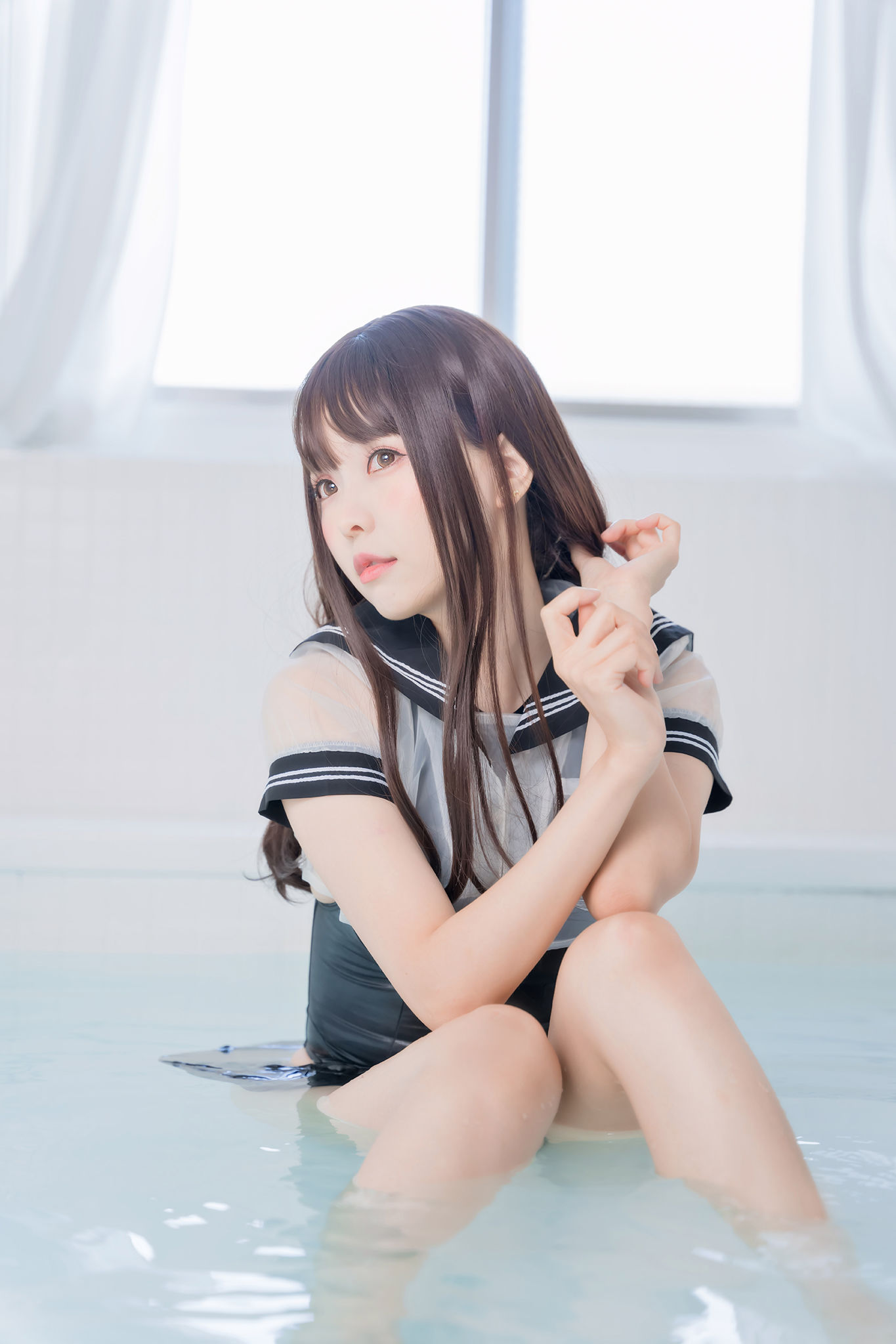 [福利COS] Ely_eee(ElyEE子) - Racing Swimsuit 競泳水手服第14张
