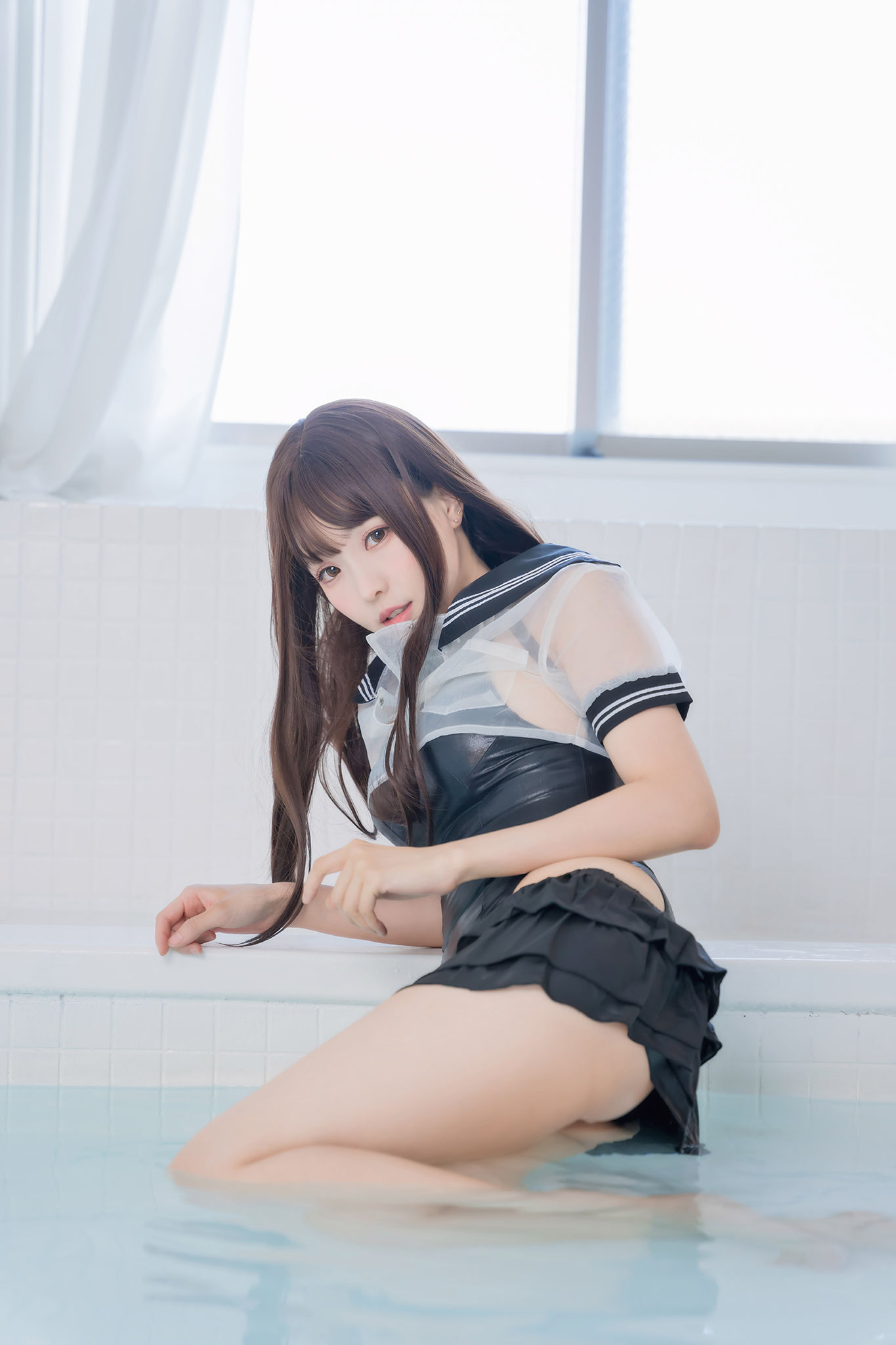 [福利COS] Ely_eee(ElyEE子) - Racing Swimsuit 競泳水手服第15张