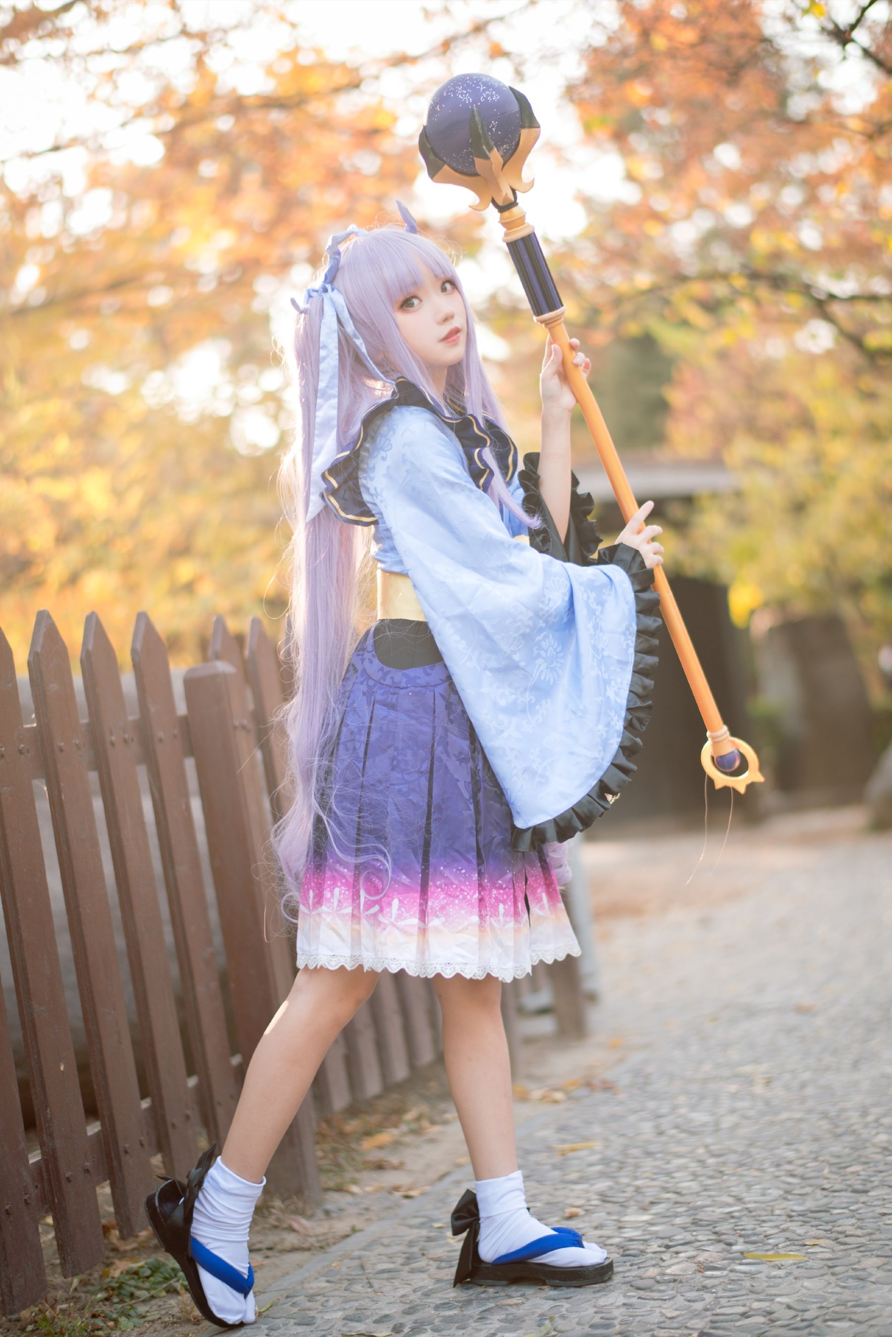 [网红COS] 花柒Hana - 镜华小仓唯第1张