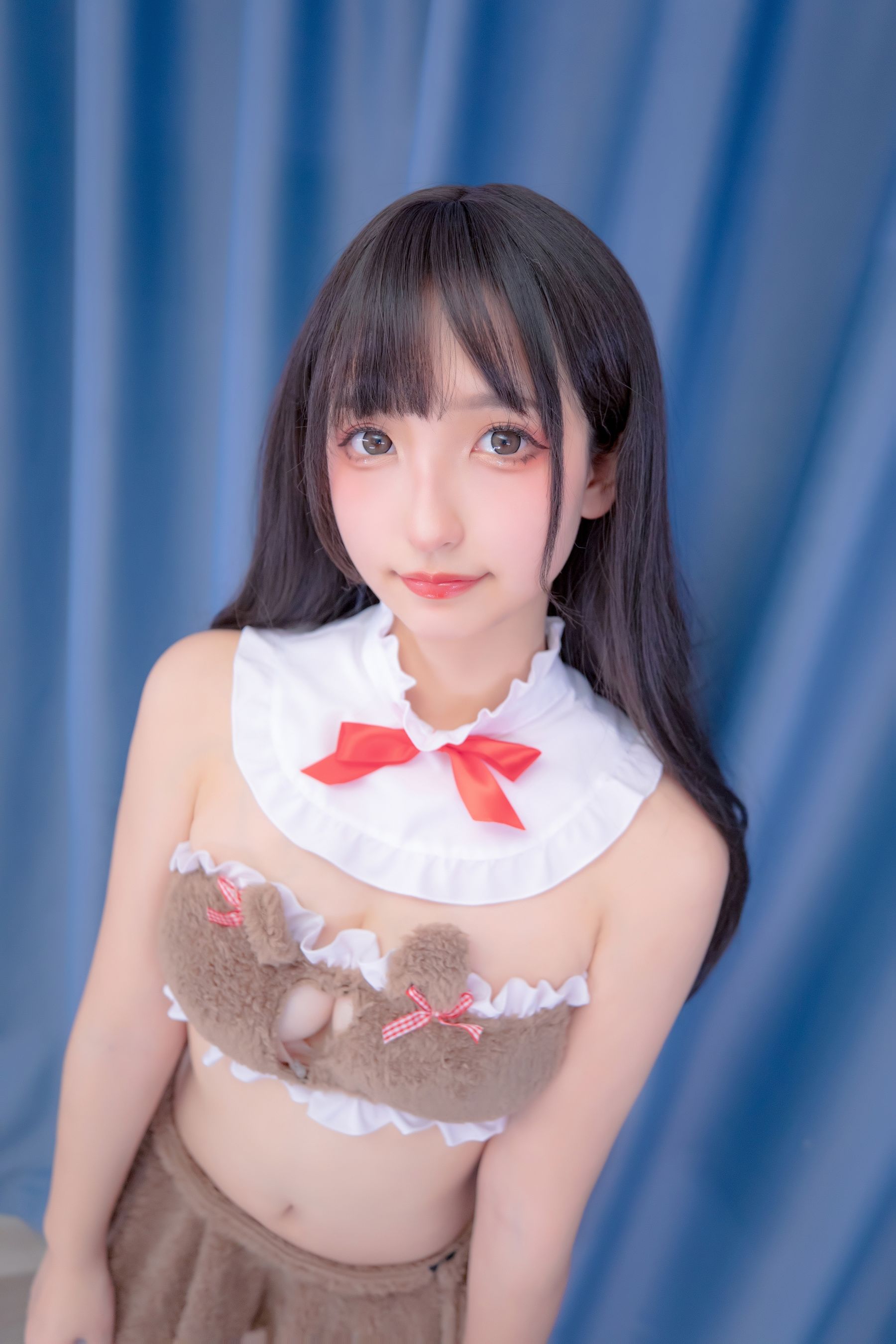 [网红COS] 萝莉神楽板真冬 熊少女第1张