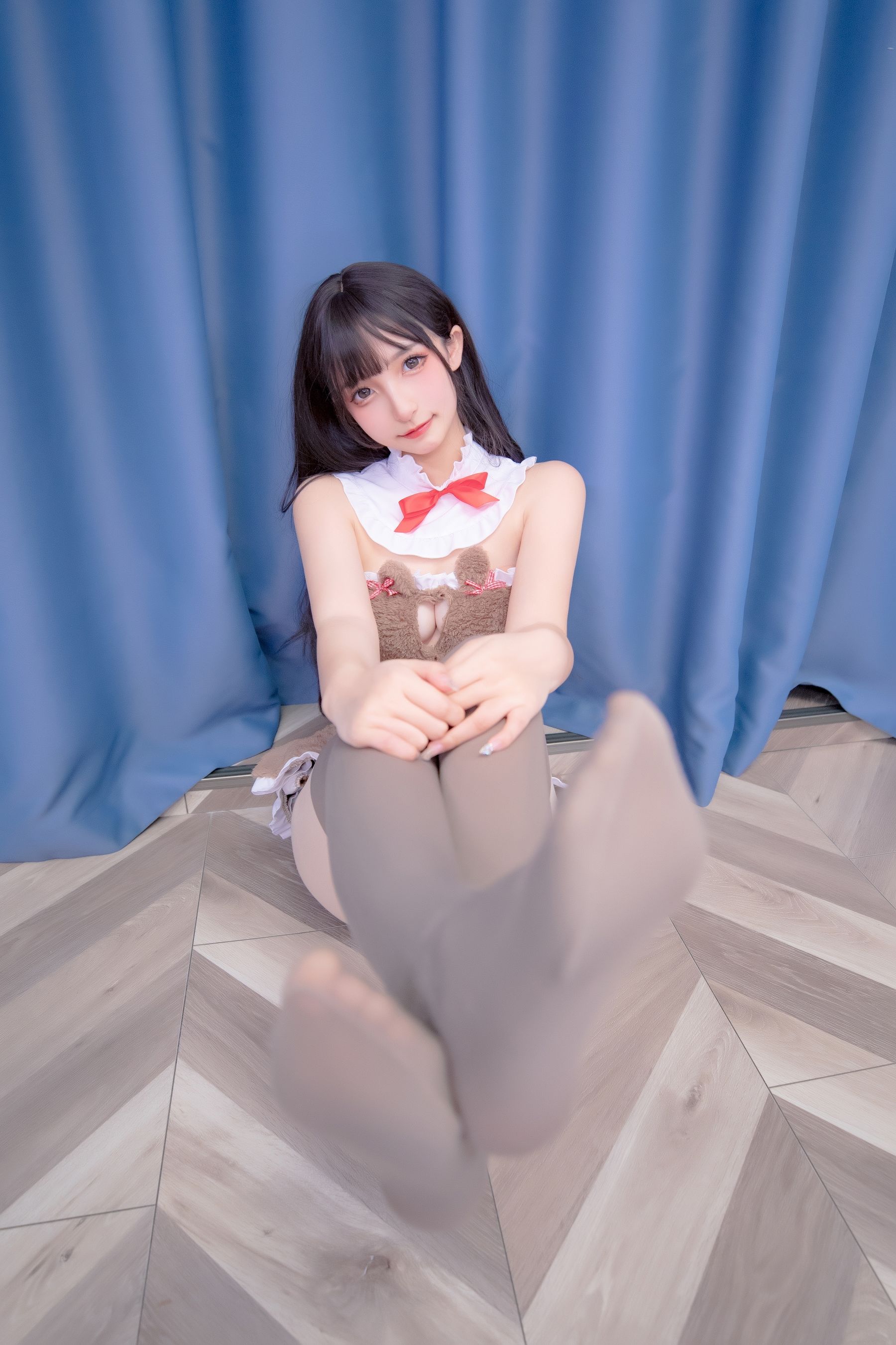 [网红COS] 萝莉神楽板真冬 熊少女第20张