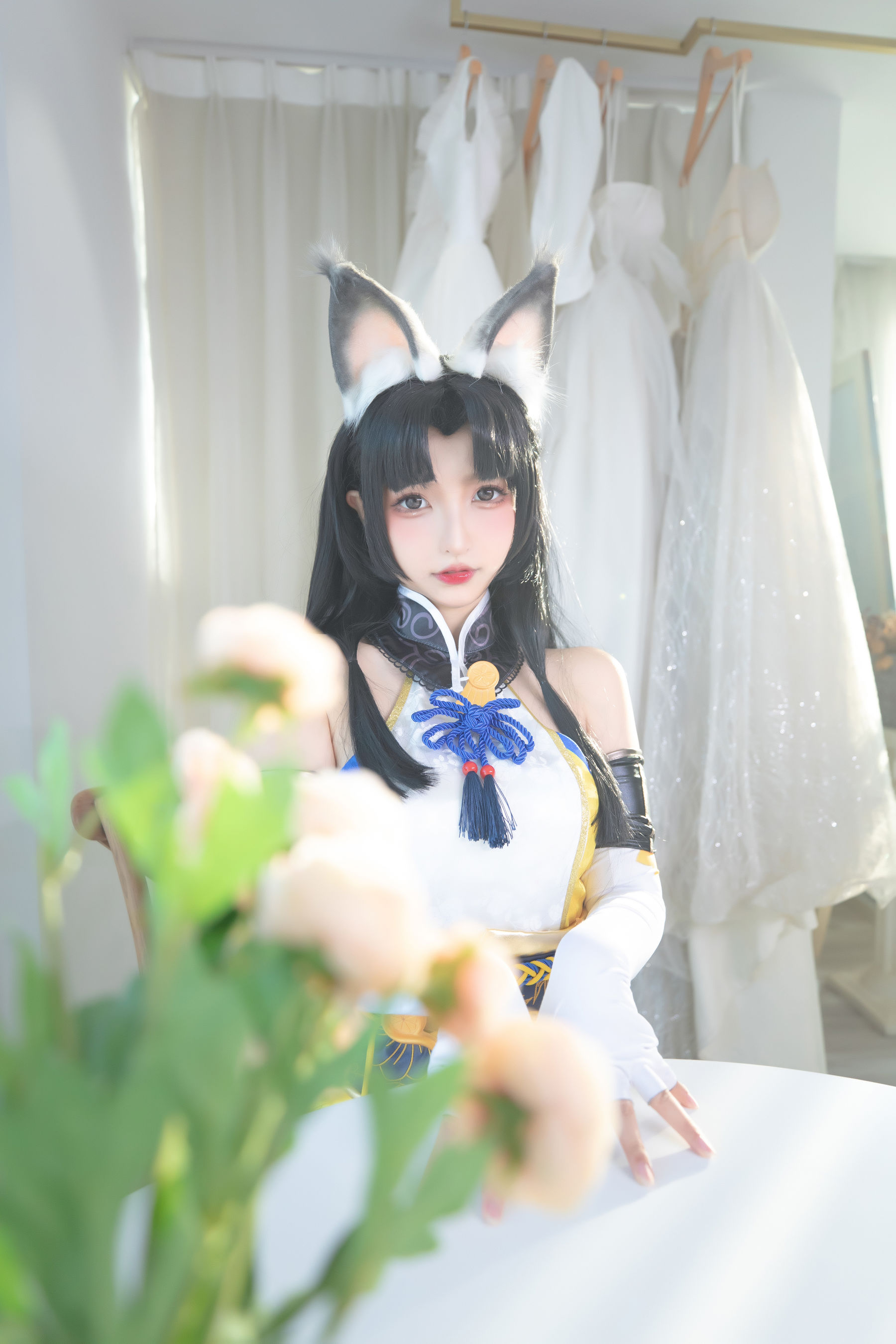 [网红COS] 萝莉神楽板真冬 黑丝胡桃第3张