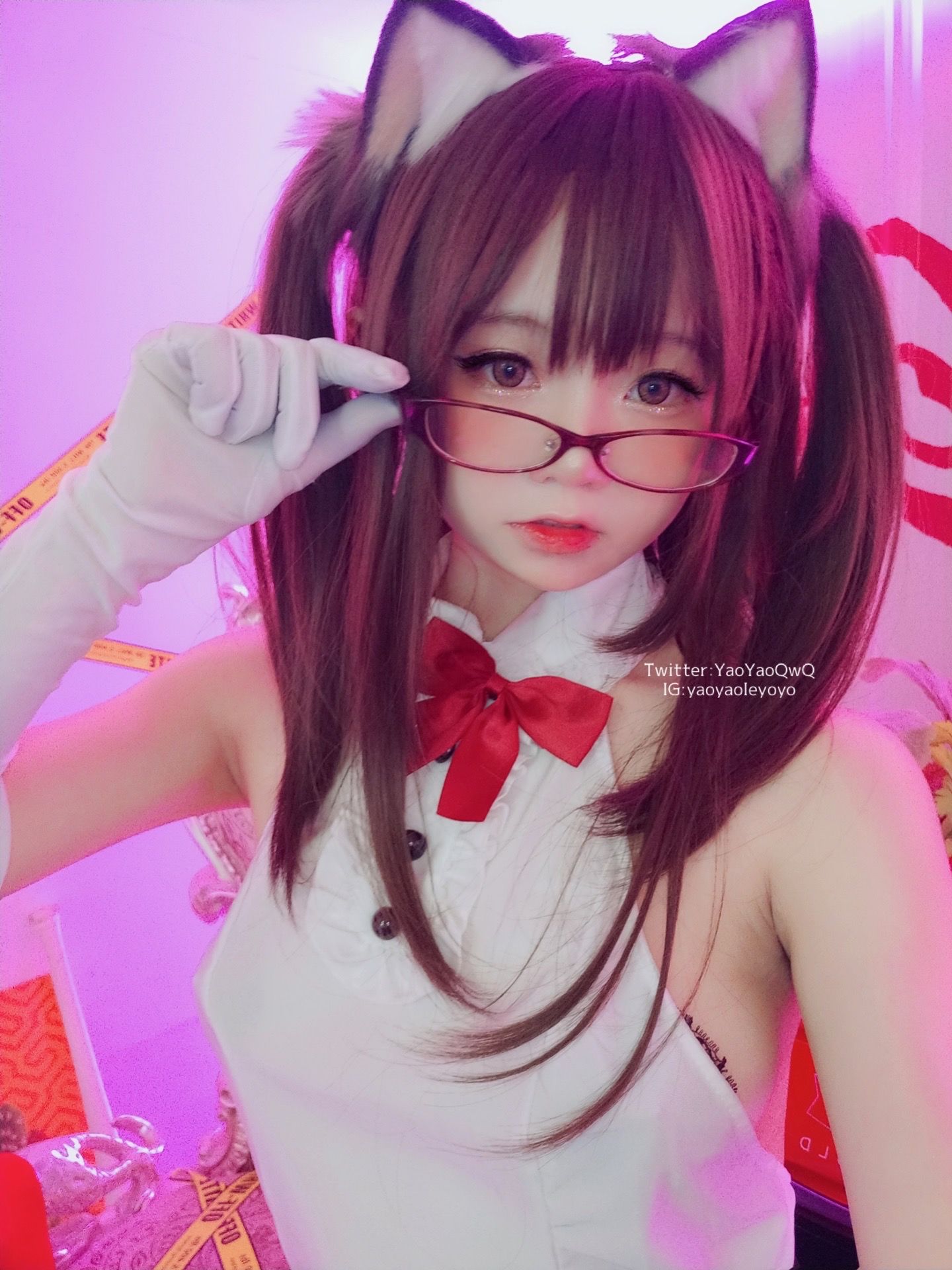 [网红COS] 萌妹子Coser摇摇乐yoyo - 黑色紧身衣第27张