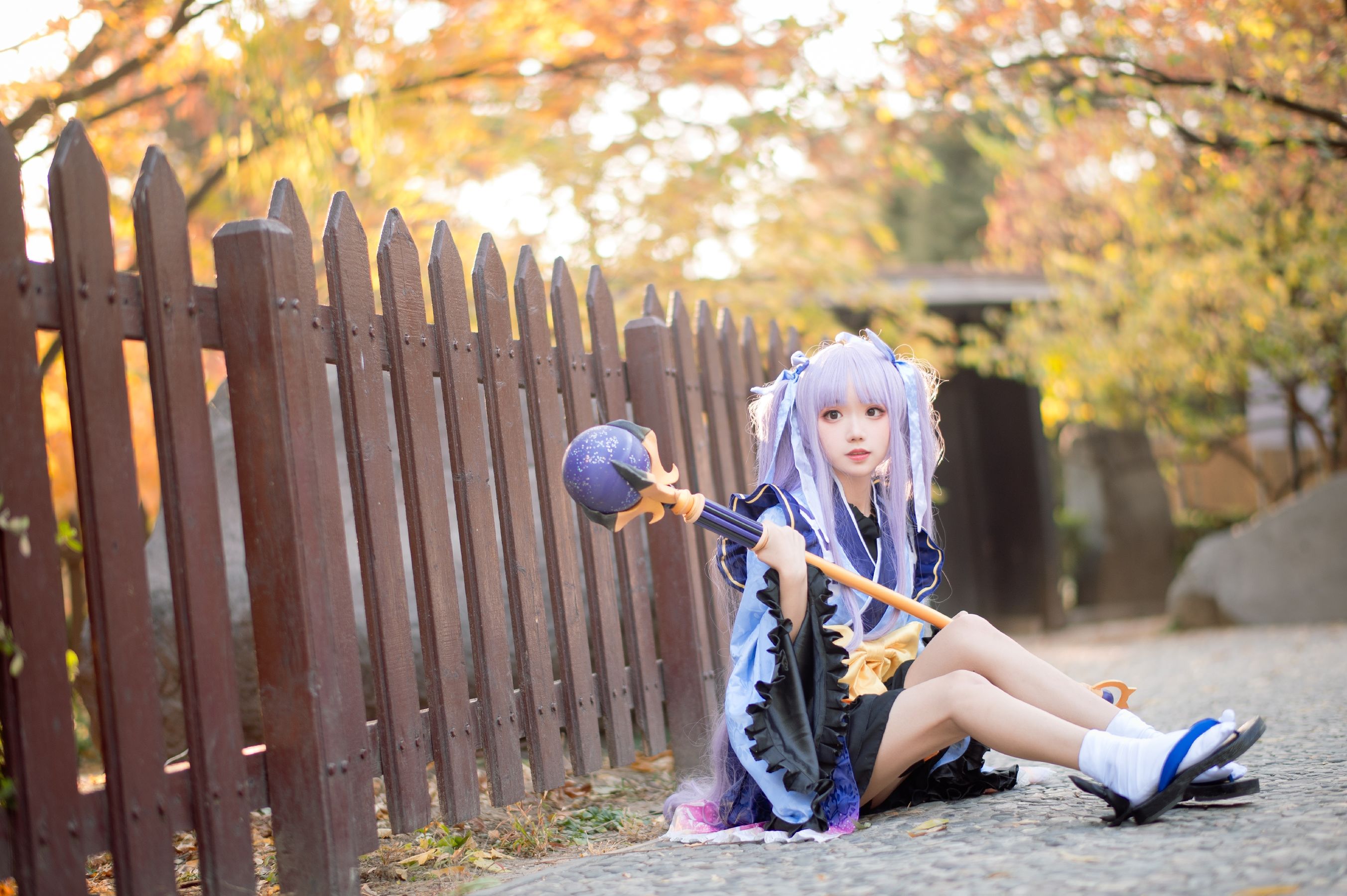 [网红COS] 花柒Hana - 镜华小仓唯第4张