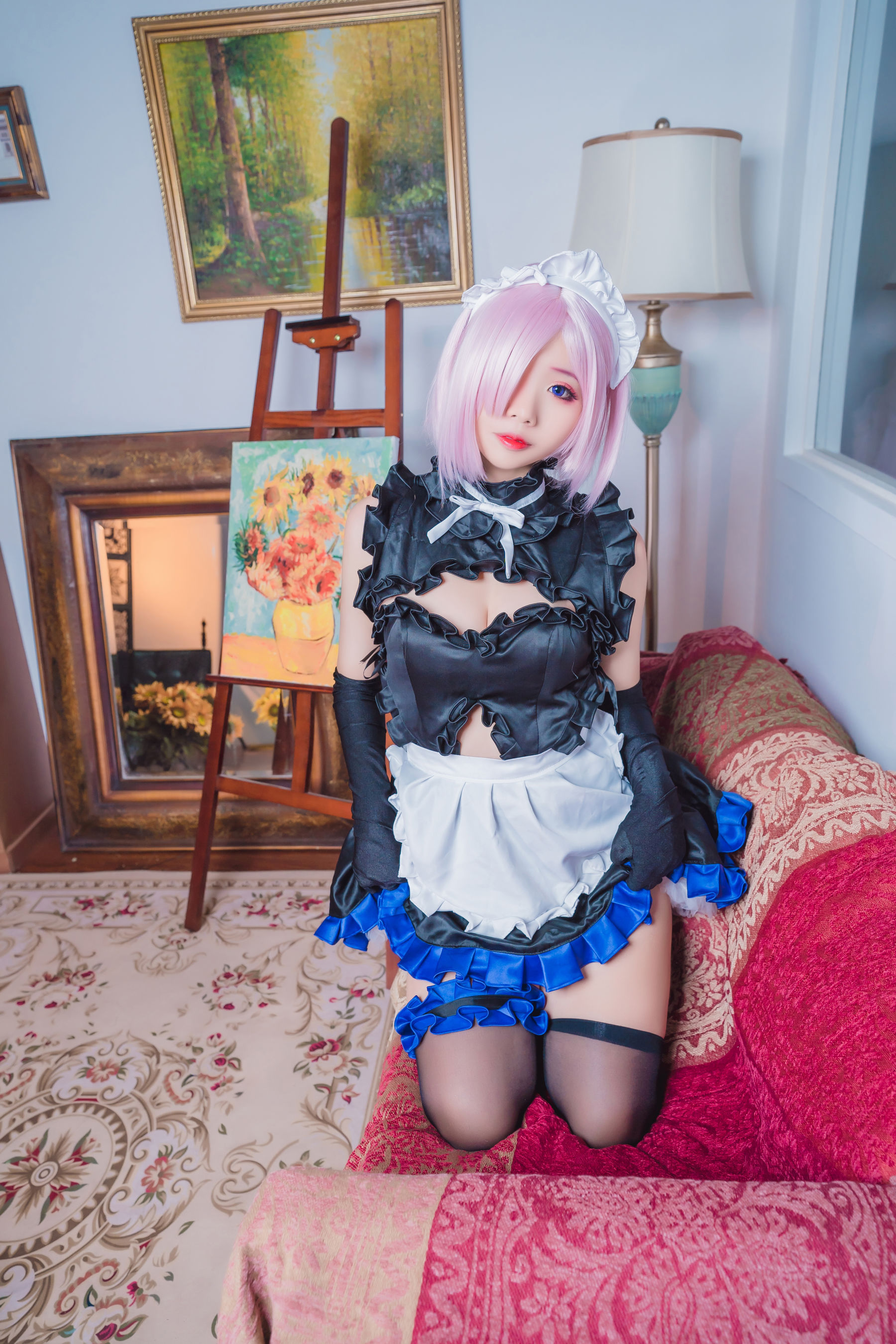 [网红COS] 动漫博主墨玉-M - 玛修女仆第10张