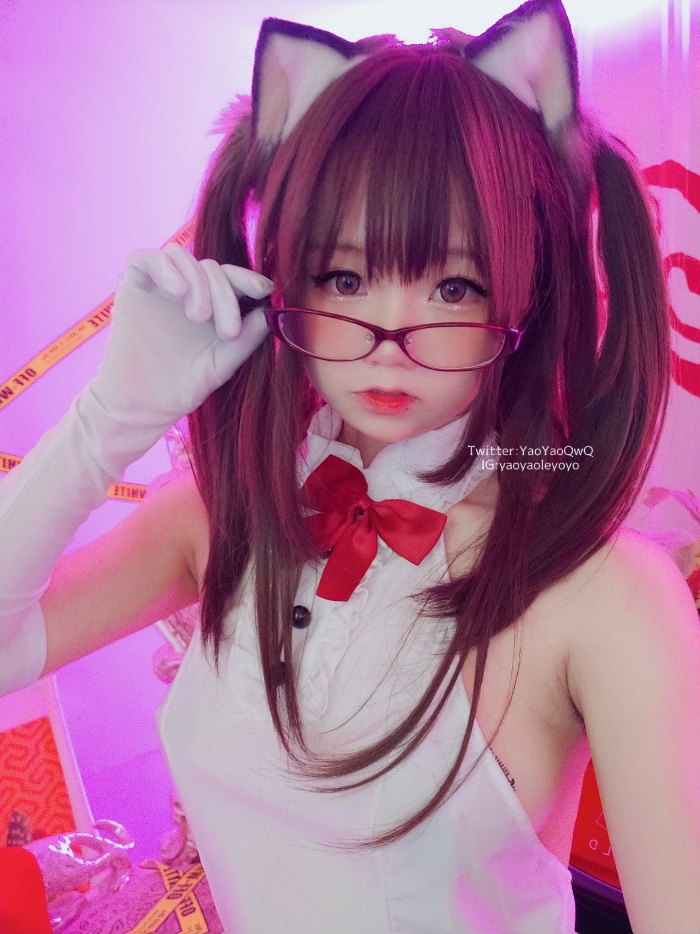[网红COS] 萌妹子Coser摇摇乐yoyo - 黑色紧身衣第25张