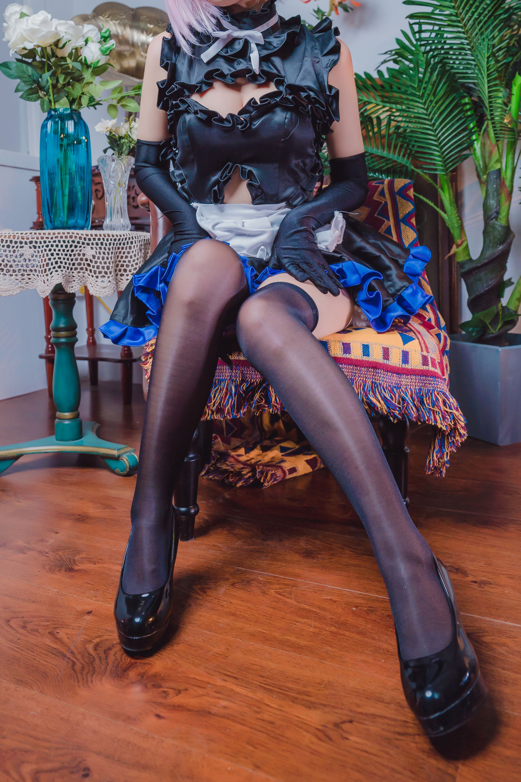 [网红COS] 动漫博主墨玉-M - 玛修女仆第6张