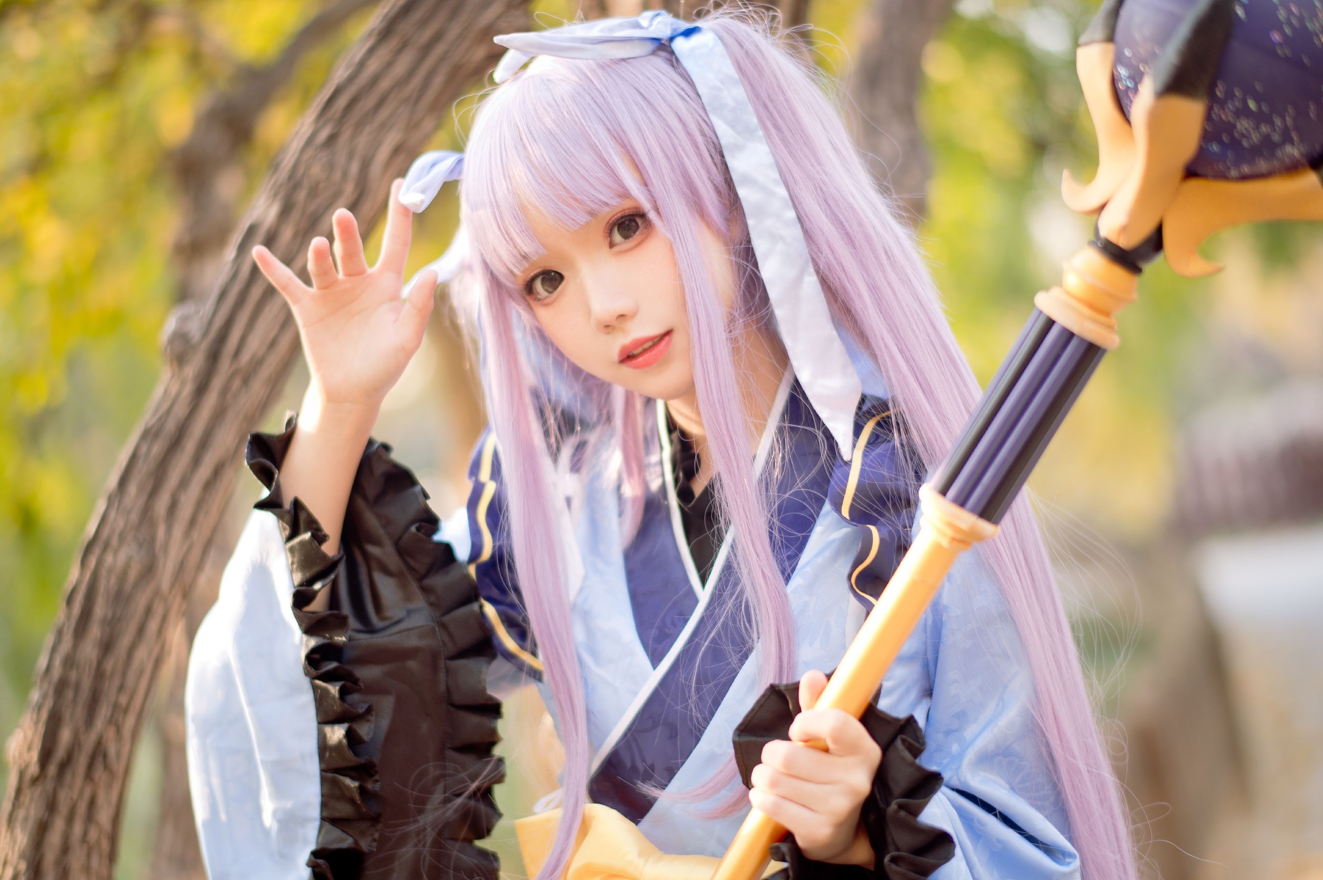 [网红COS] 花柒Hana - 镜华小仓唯第6张