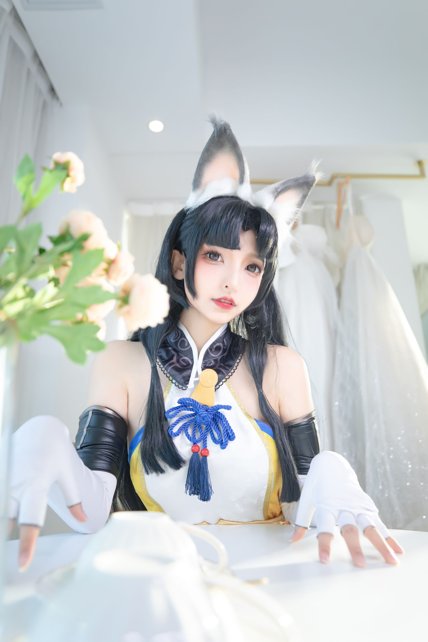[网红COS] 萝莉神楽板真冬 黑丝胡桃第4张