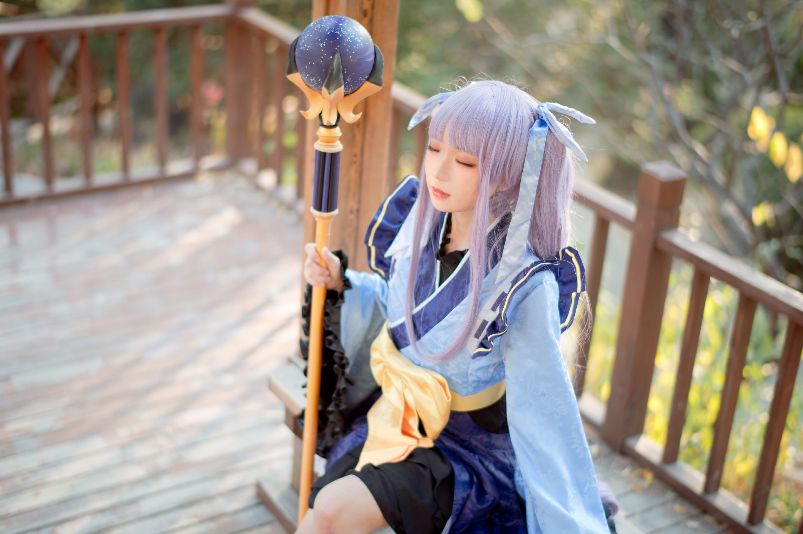 [网红COS] 花柒Hana - 镜华小仓唯第8张