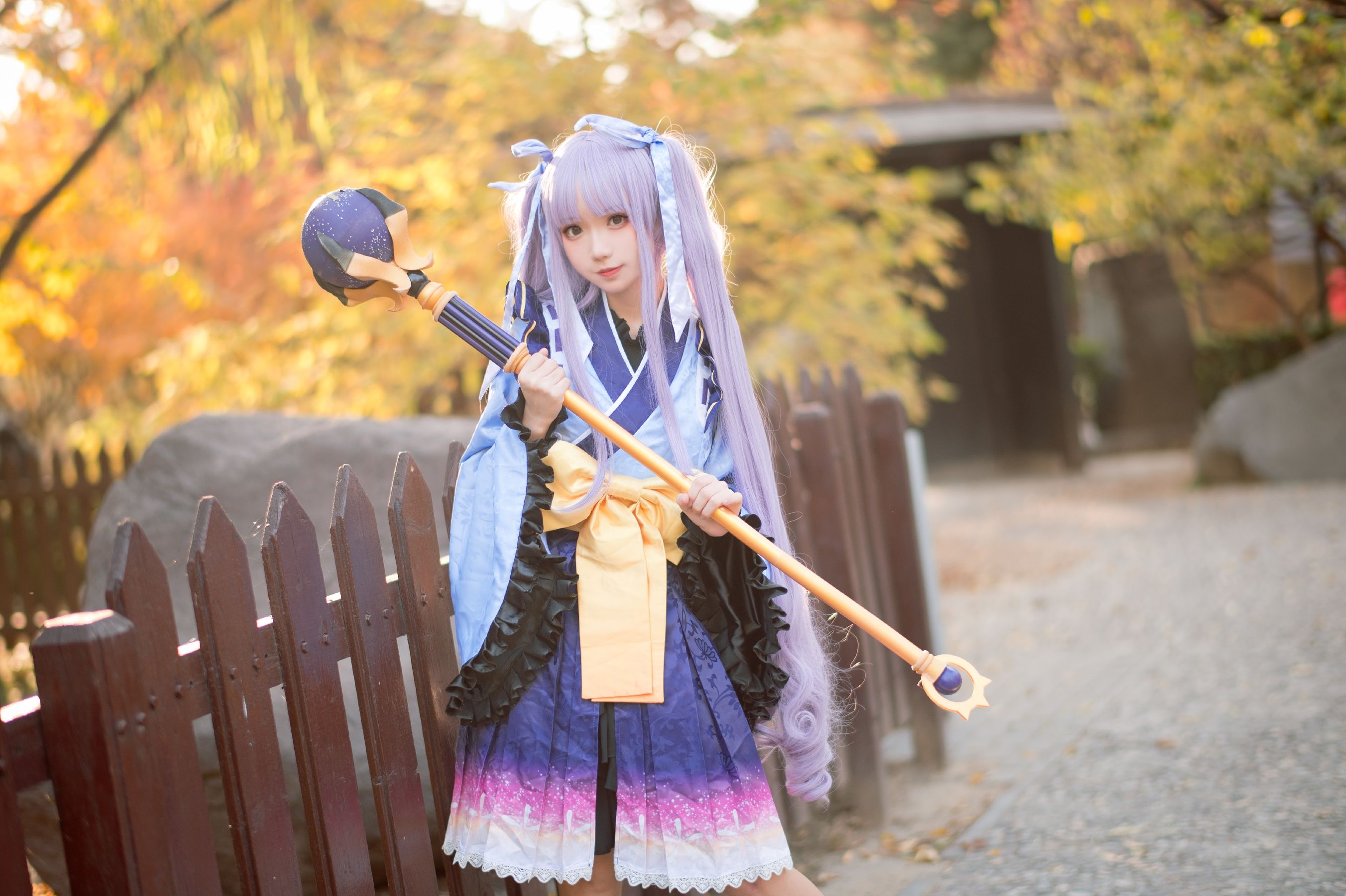 [网红COS] 花柒Hana - 镜华小仓唯第1张