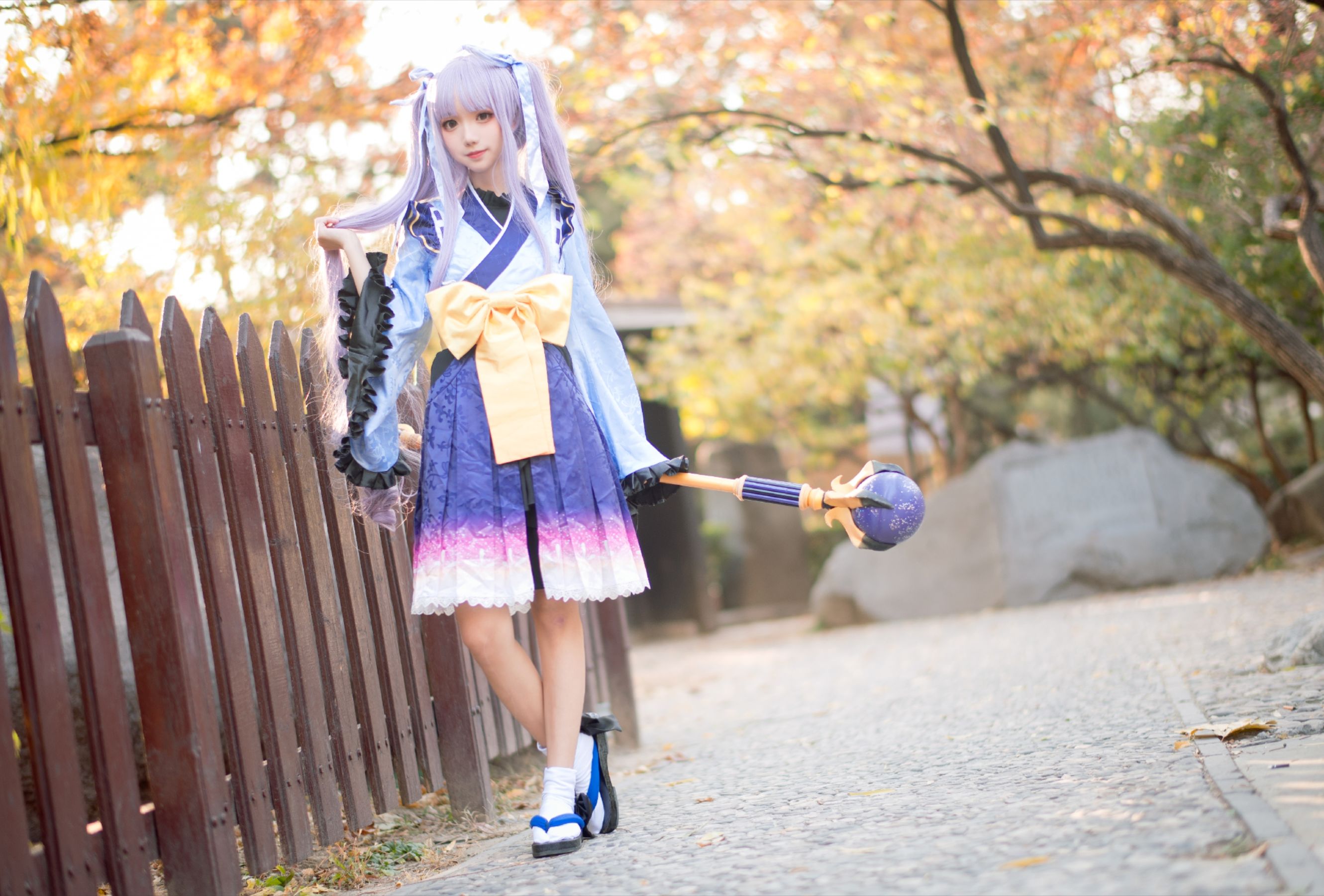 [网红COS] 花柒Hana - 镜华小仓唯第5张
