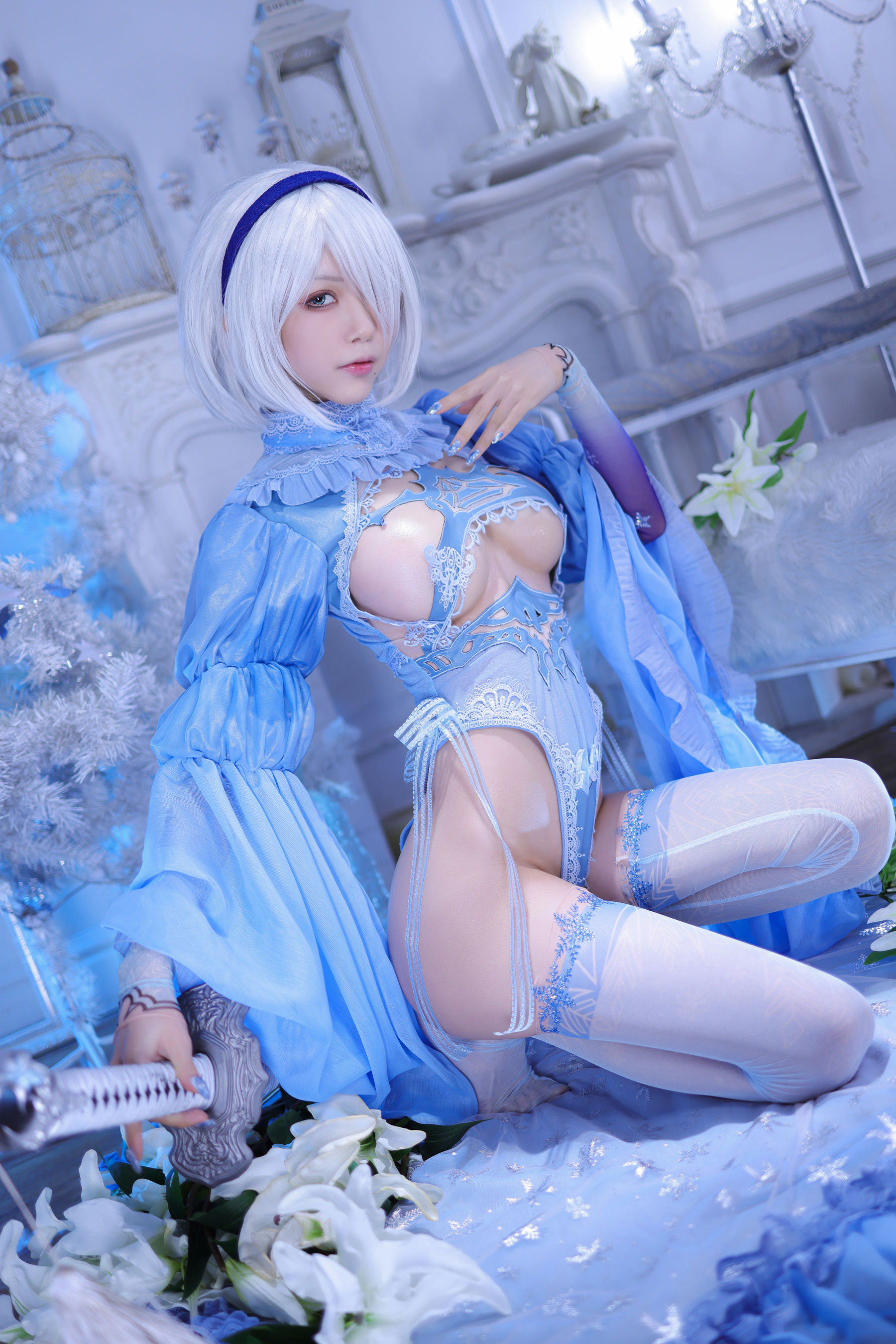 [网红COS] 动漫博主水淼aqua - 冰雪2B-1第20张