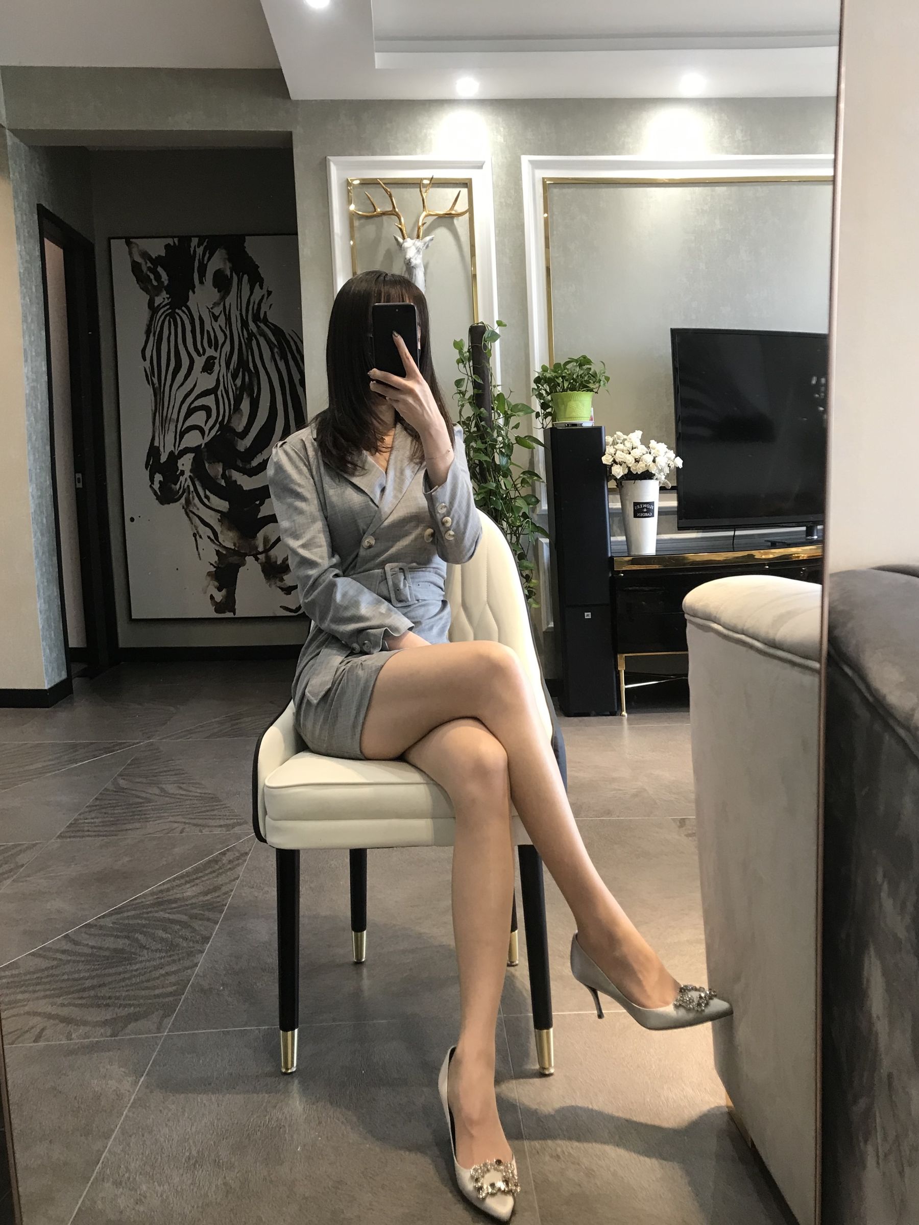 [福利COS] 丝足博主麋鹿_Monroe 2020.04.15 御姐薄丝第7张