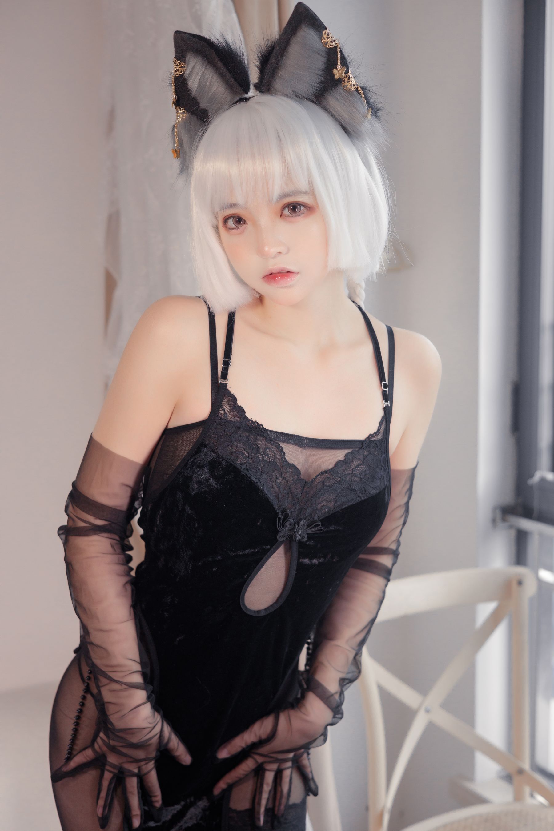 [福利COS] 疯猫ss - 旗袍少女第4张
